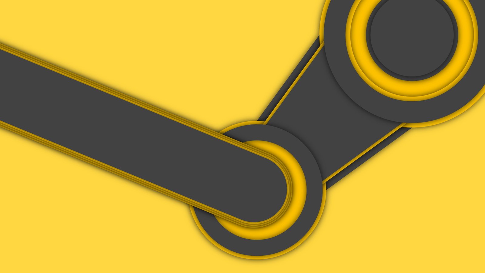 steam brand logo computer hd yellow no people 2k 4k 5k 8k