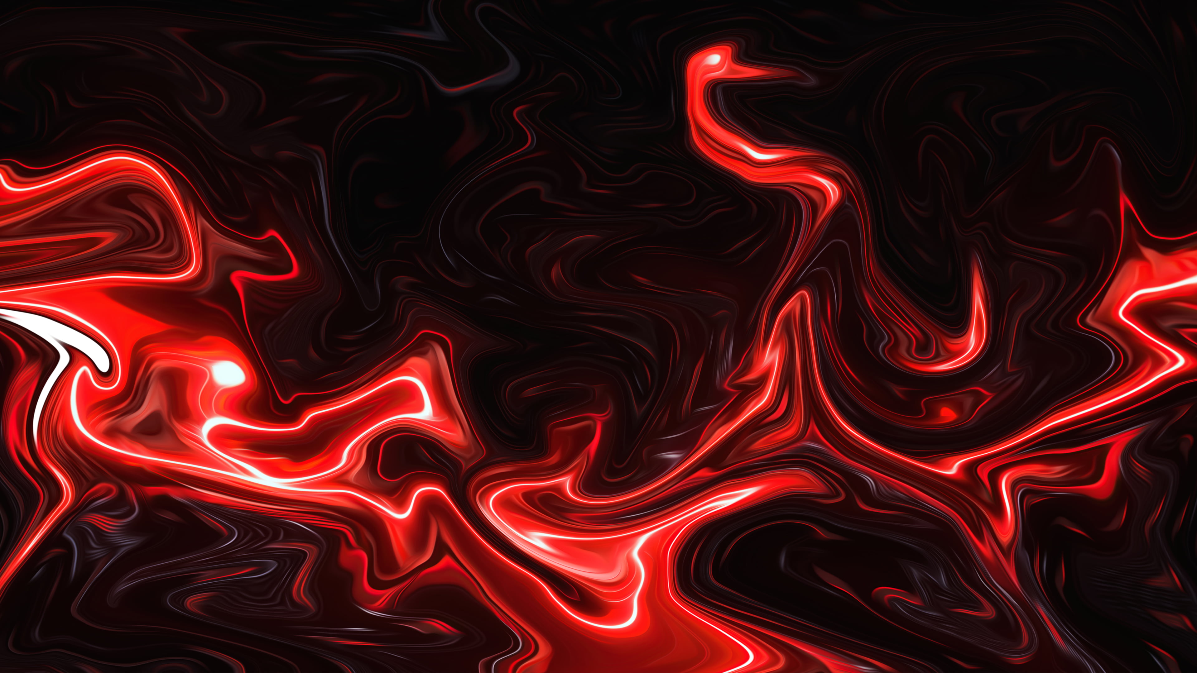 abstract fluid liquid artwork ArtStation red neon 2k 4k
