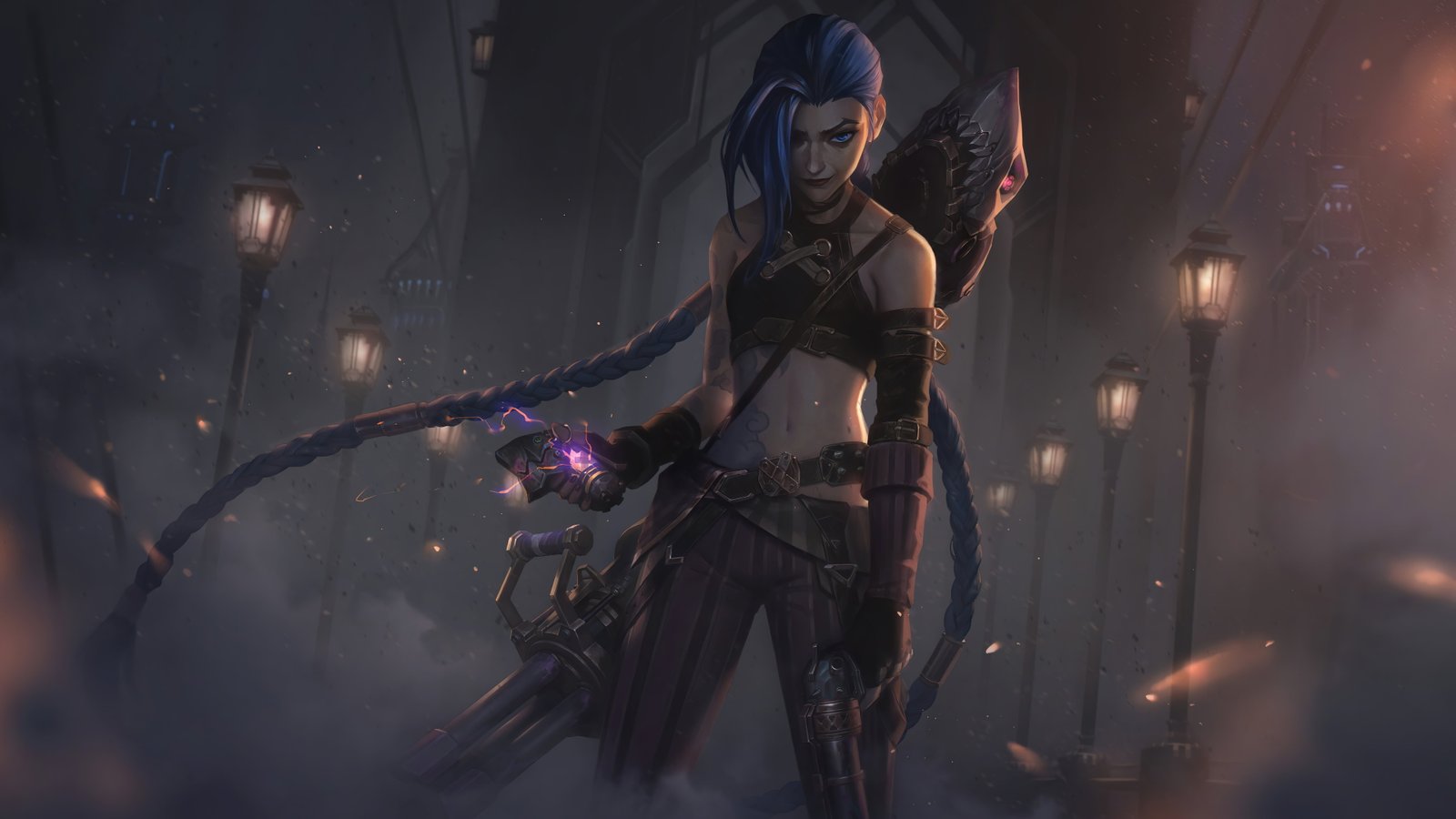 Arcane Jinx League of Legends Riot Games GZG digital art 14 2k 4k 5k 8k