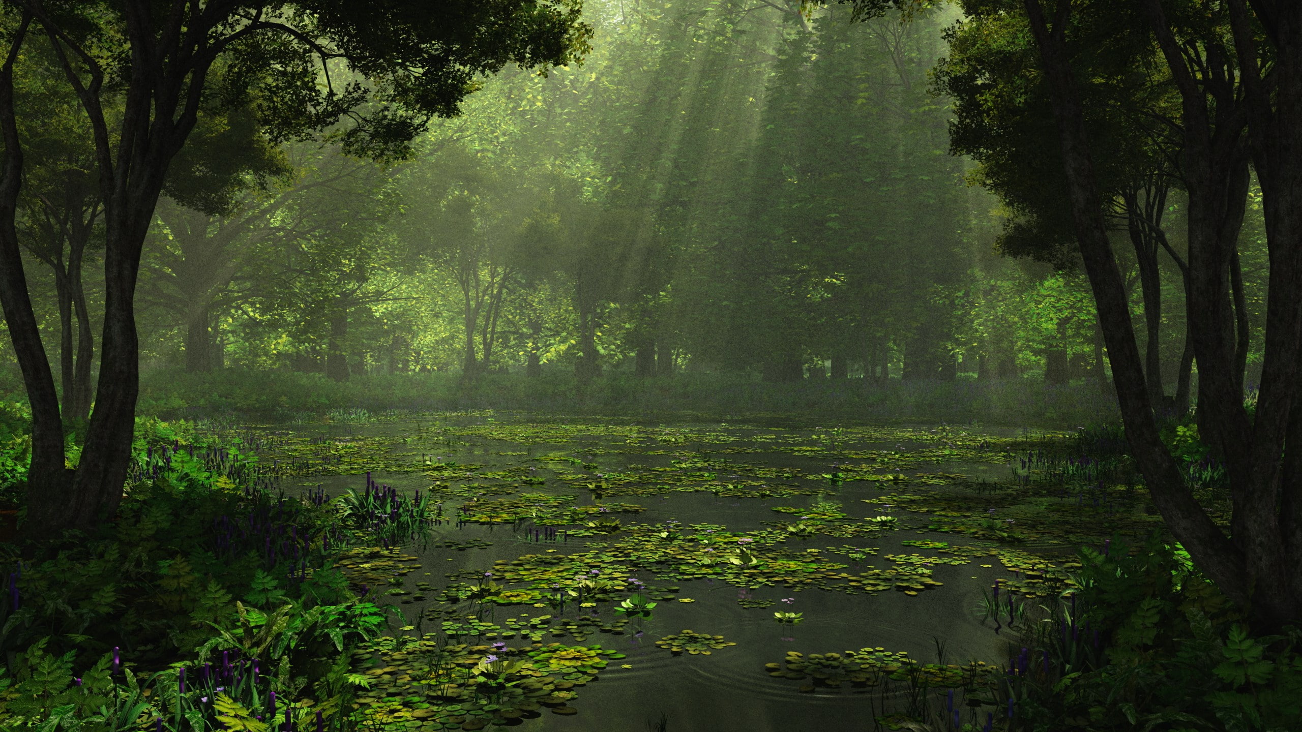 download nature pack tree forest plant land 2k