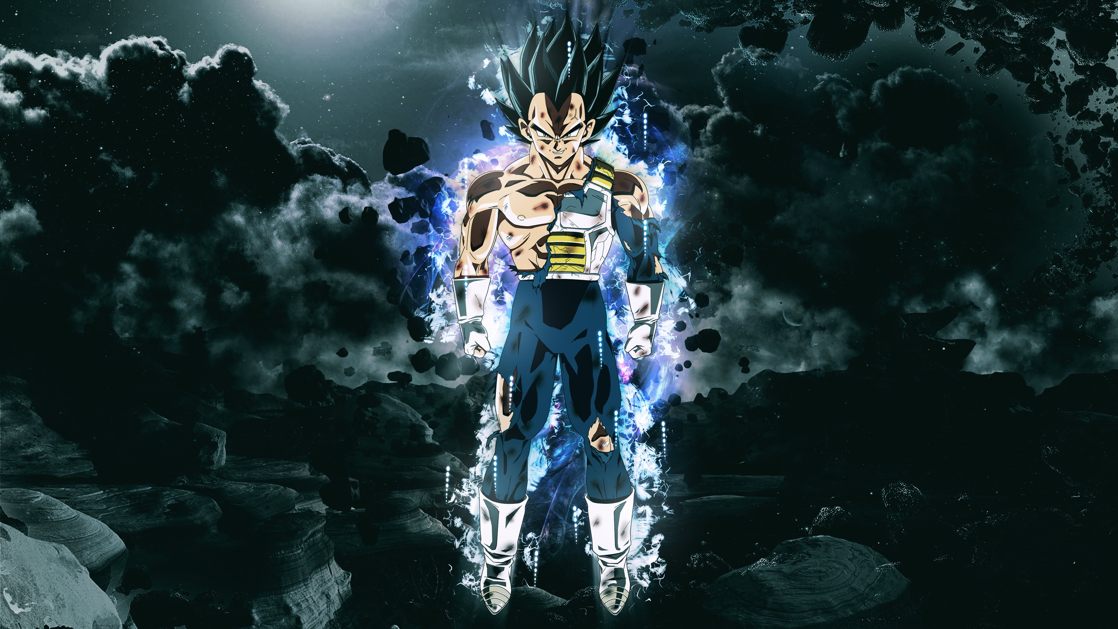Dragon Ball Z Vegeta digital wallpaper Super ultra instict 2k 4k
