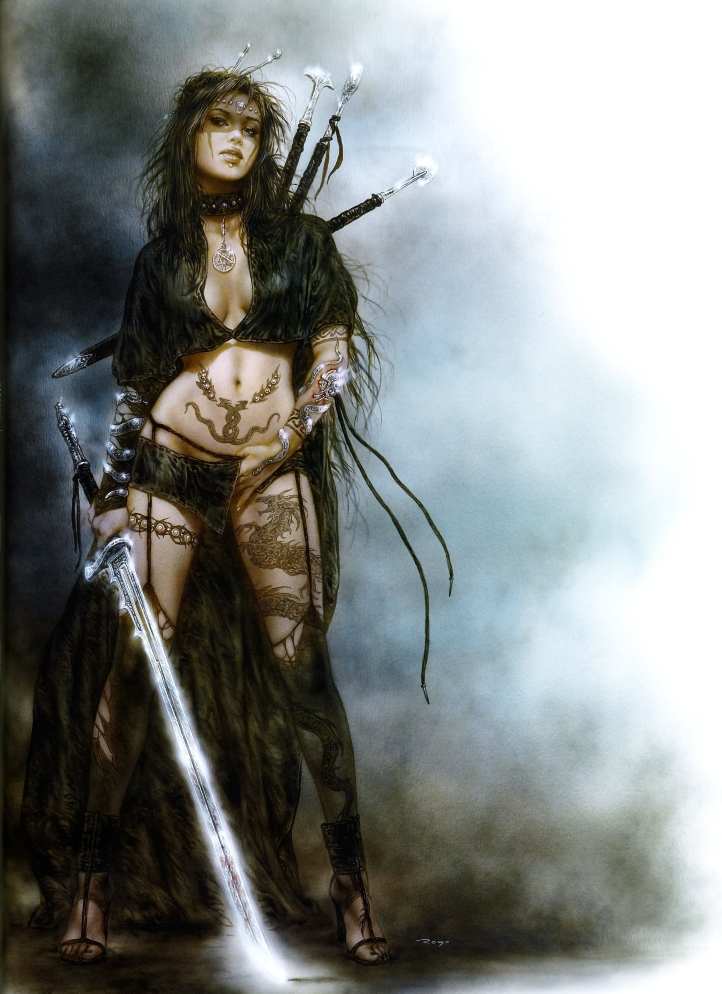 fantasy luis royo drawings swords Abstract Fantasy HD Art 2k
