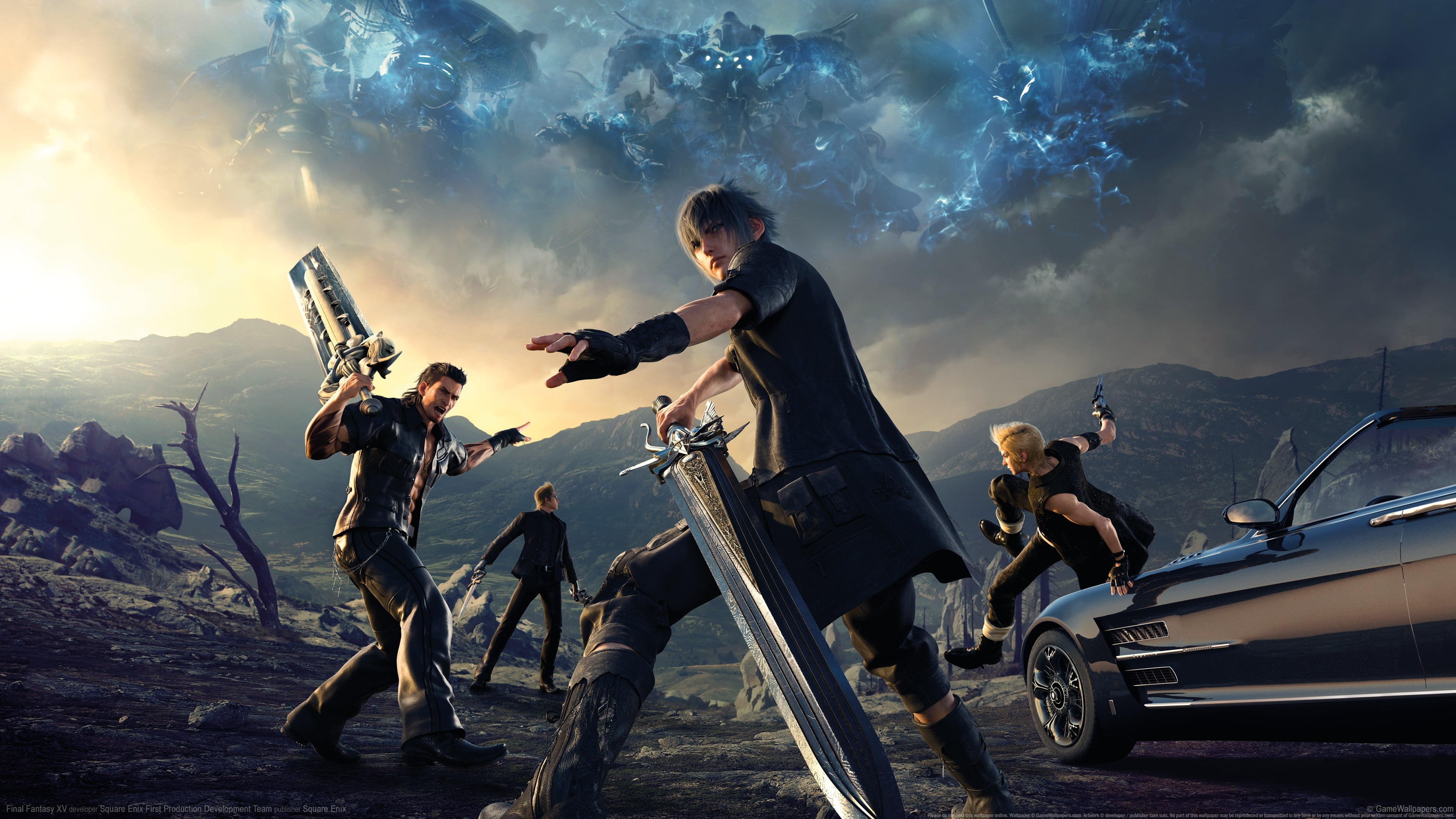 man holding sword wallpaper Final Fantasy XV Gamer Ignis Noctis 2k 4k