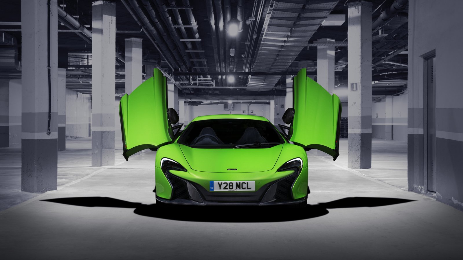 Mclaren S car green 2k 4k