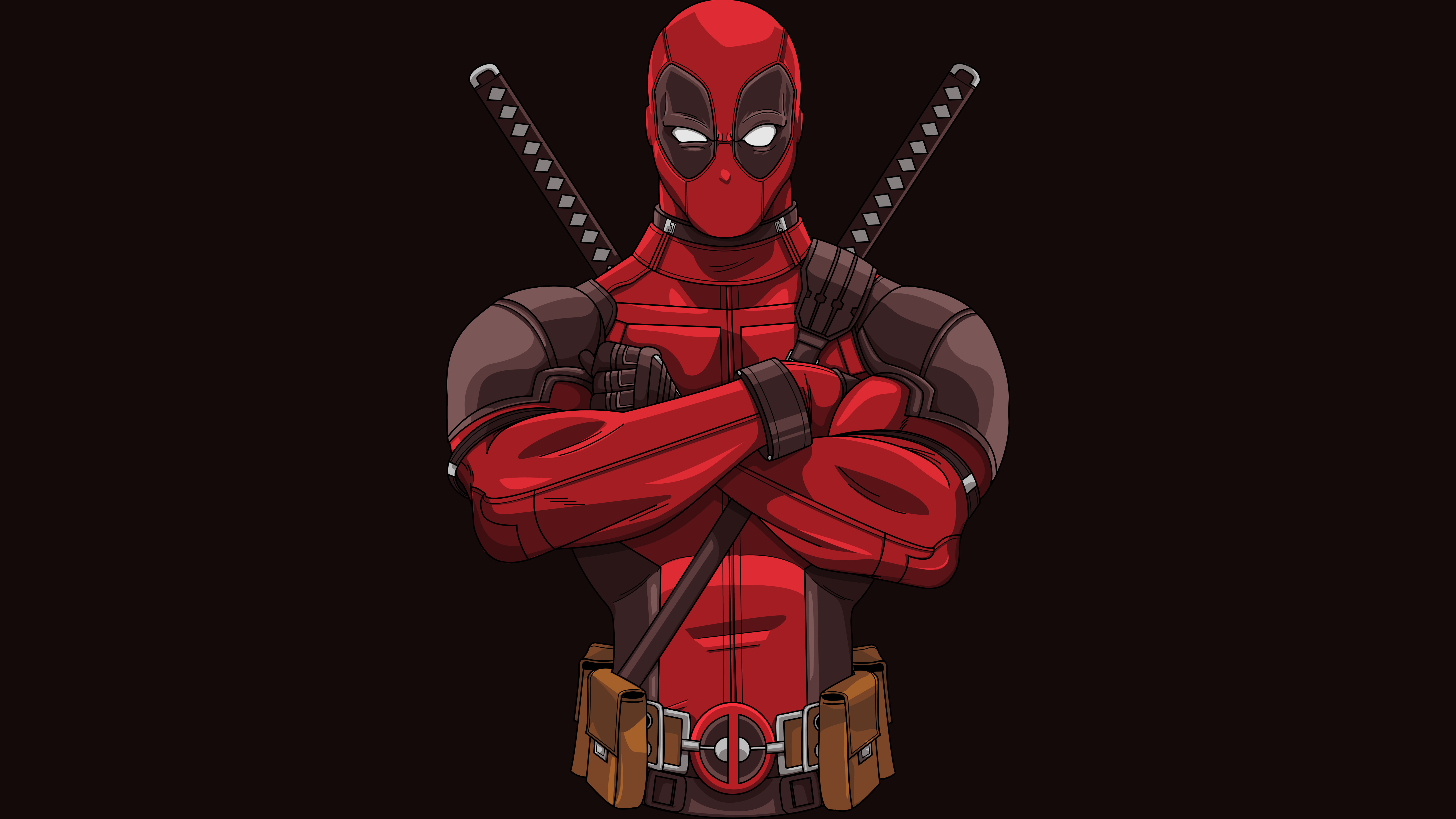 Minimal Deadpool Artwork 2k 4k 5k 8k
