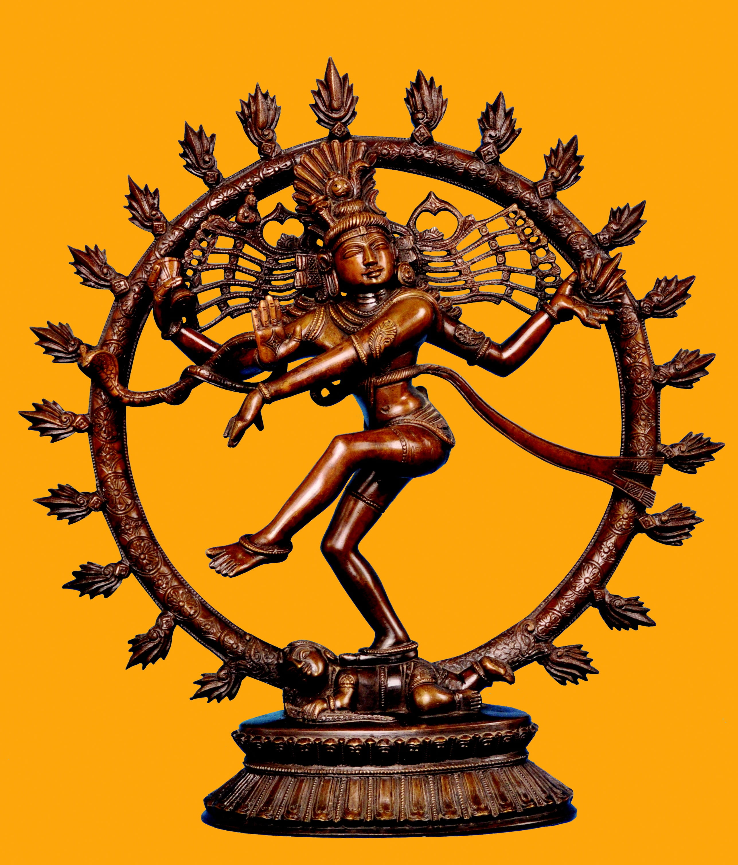 Nataraja figurine shiva god of dance spirituality south indian bronze 2k