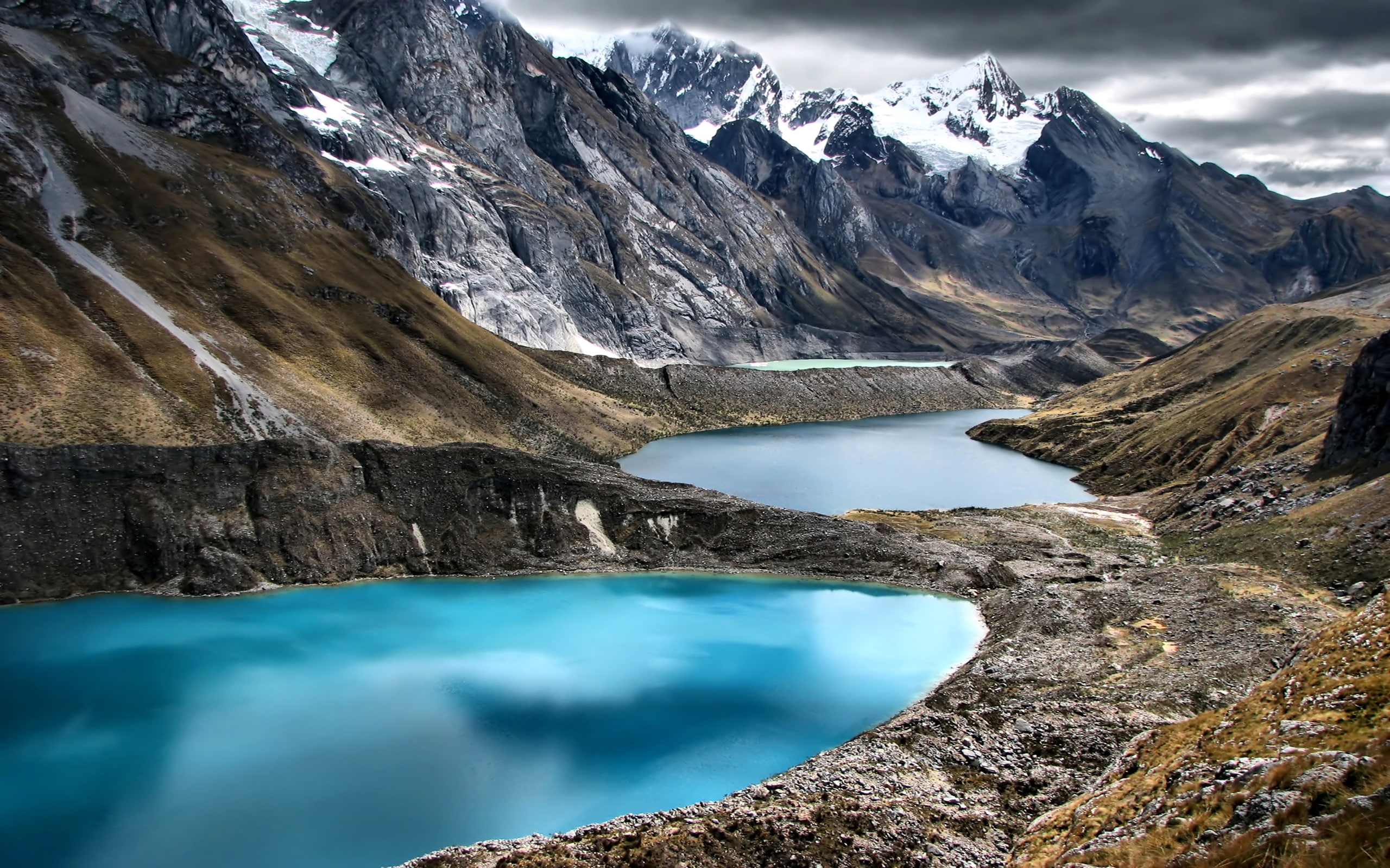 Peru Mountains Lake Cordillera Huayhuash Nature 2k