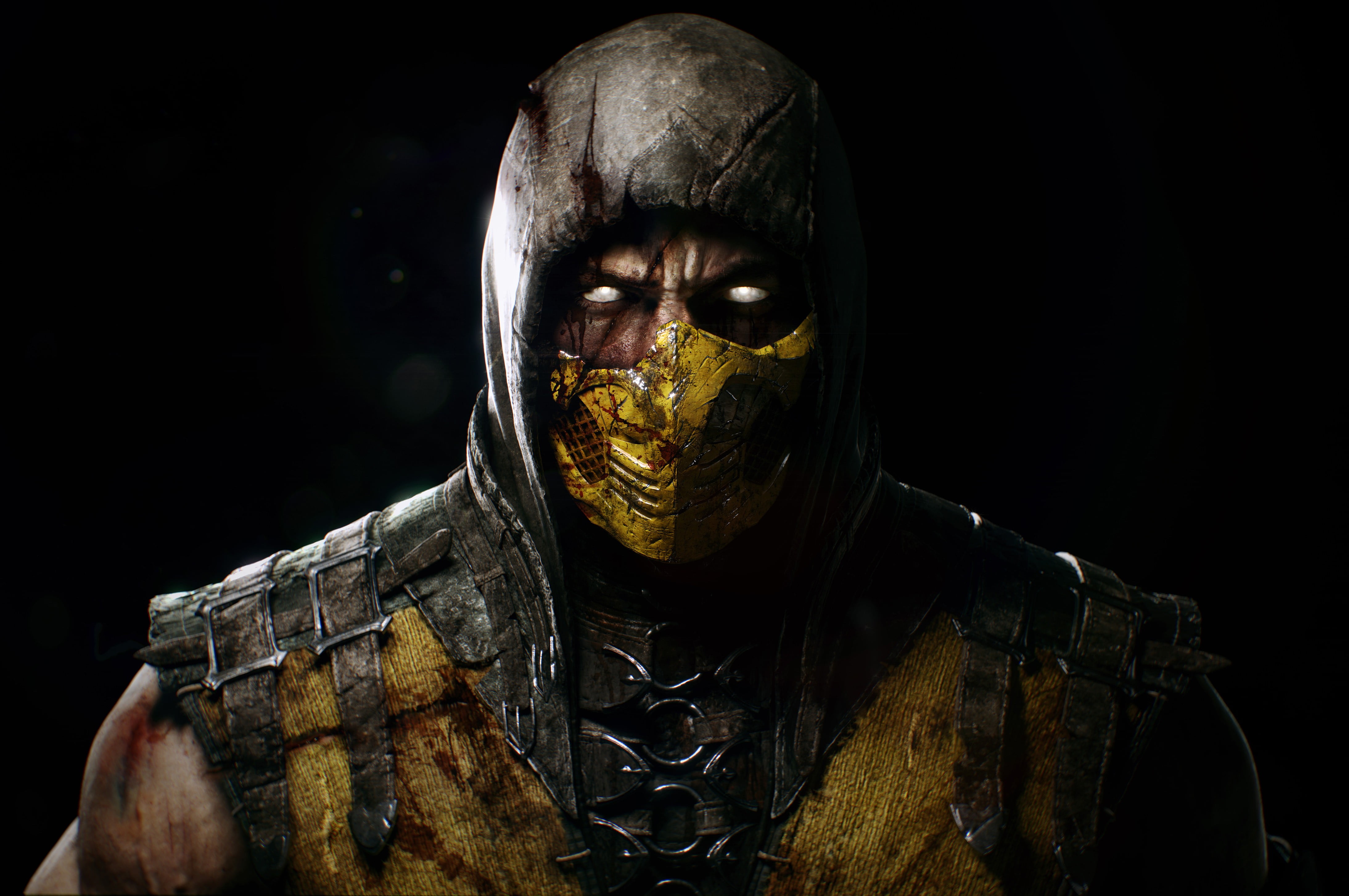 Scorpion from Mortal Kombat wallpaper character video games 2k 4k