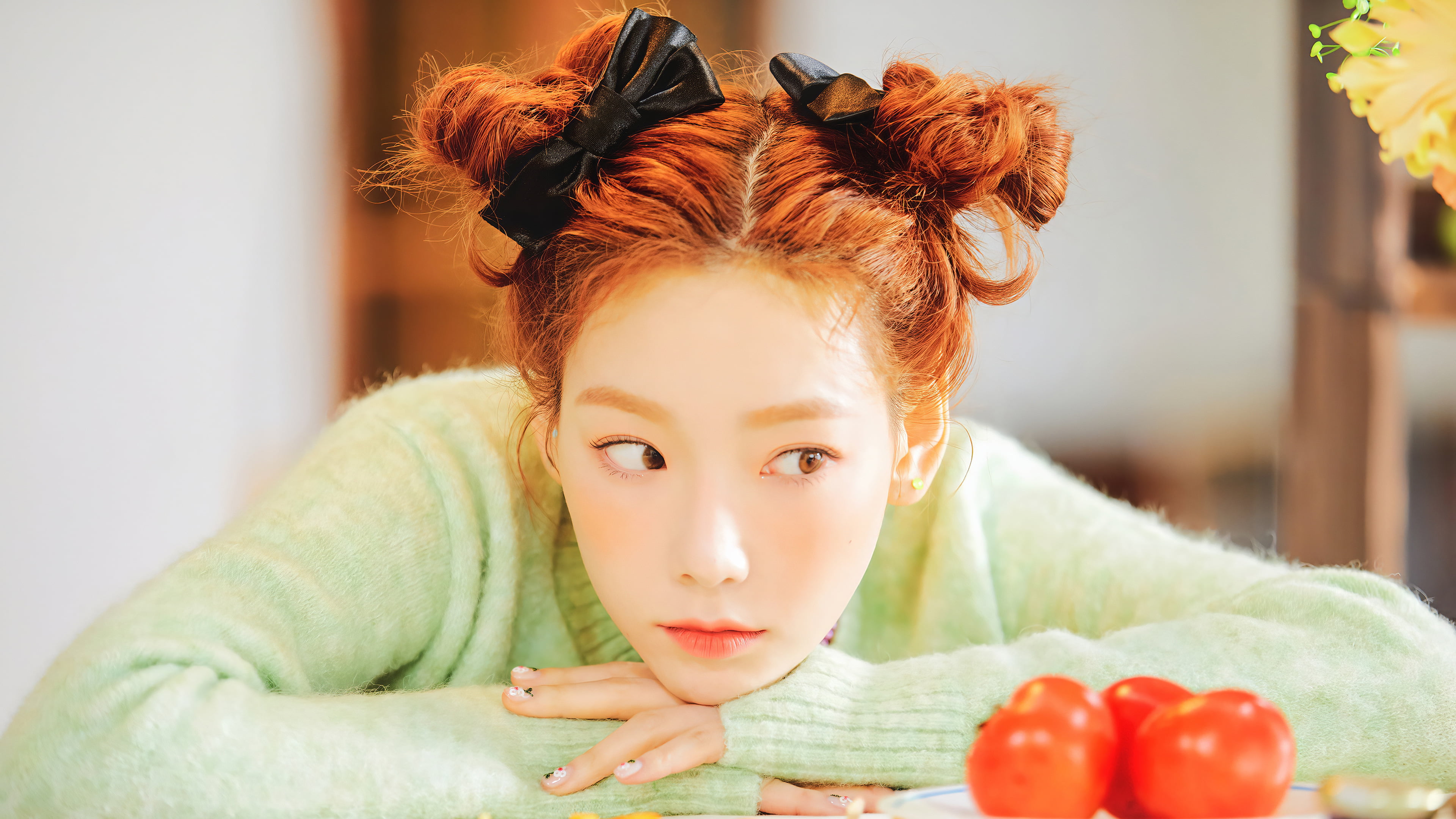 SNSD Taeyeon Kim singer K pop Asian Korean women 2k 4k