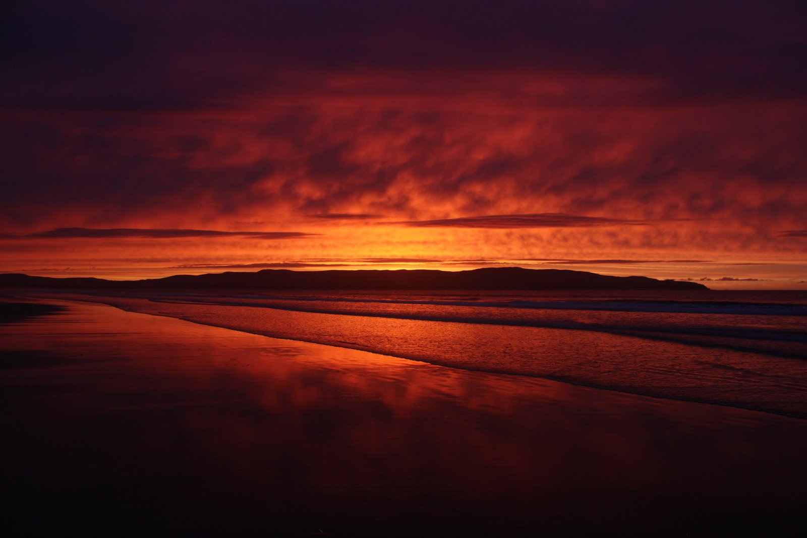 sunrise scenery sunset red blood Red Flag scenics nature 2k 4k
