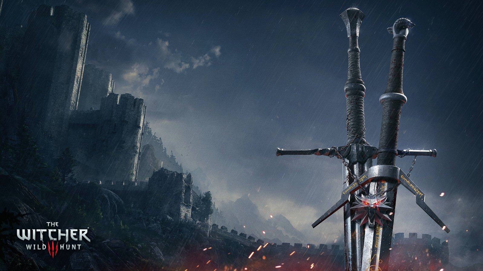 Witcher 3 Wild Hunt Swords 2k 4k