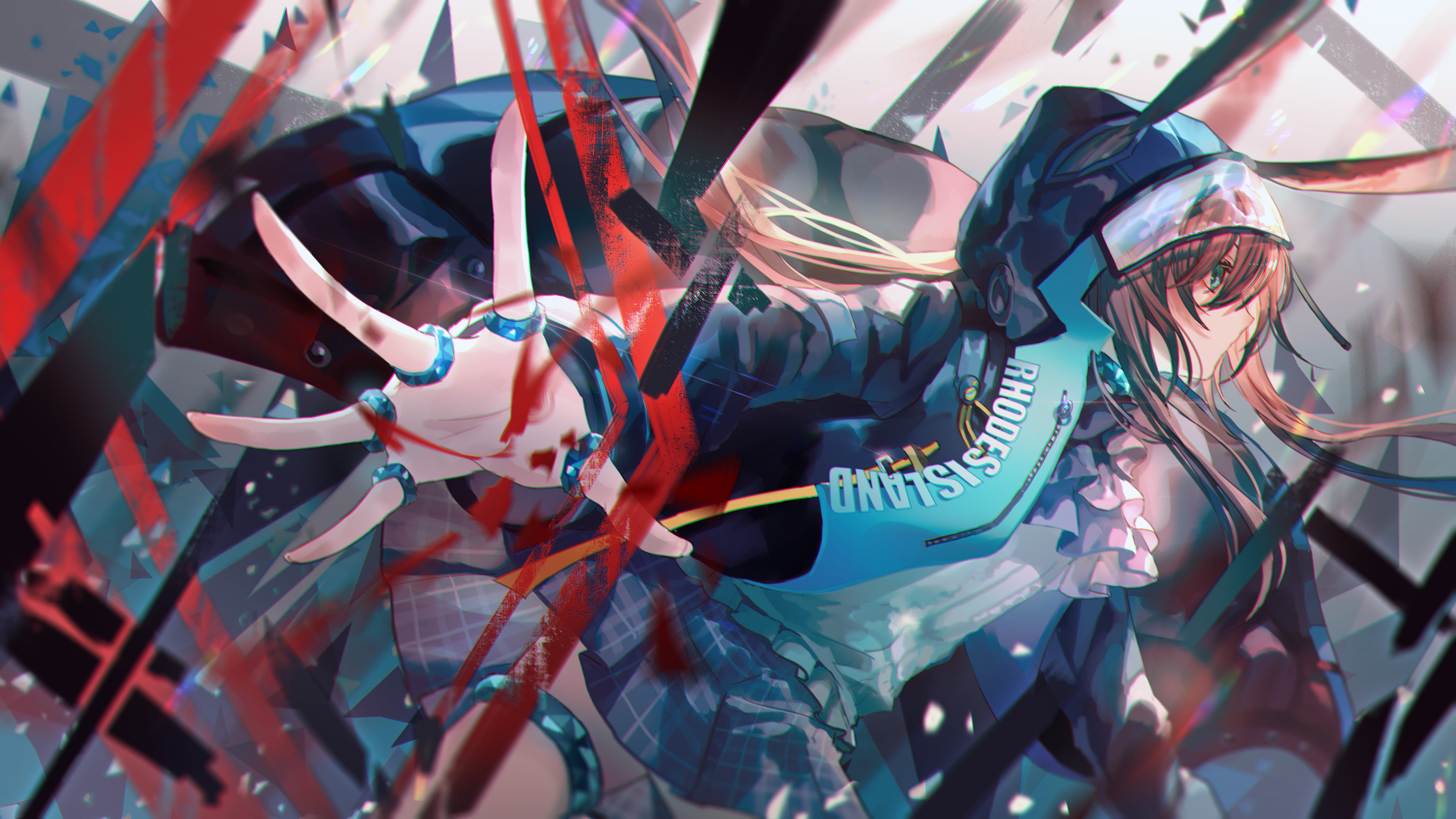 Amiya Arknights video games game girls anime 2k 4k