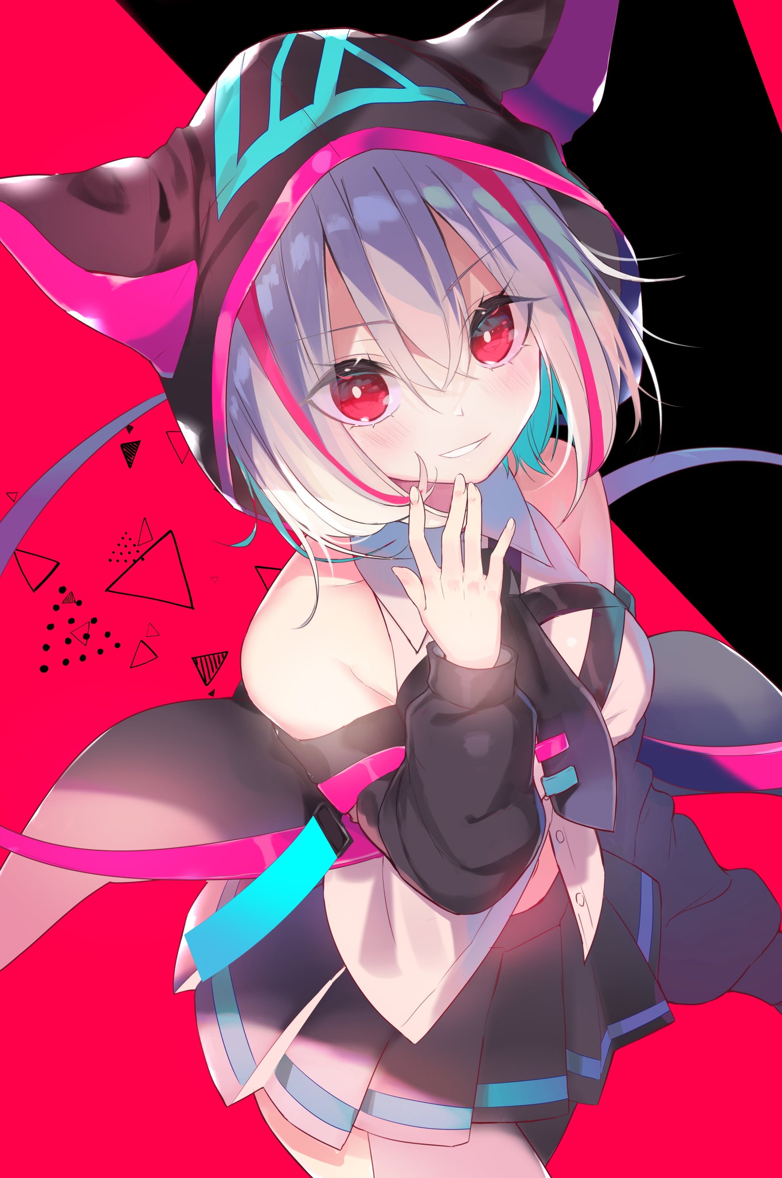 anime girls digital art artwork portrait display 2k