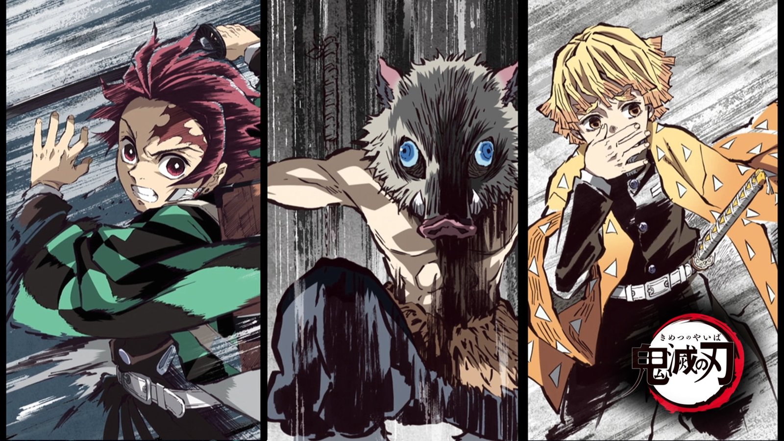 Anime Demon Slayer Kimetsu no Yaiba Inosuke Hashibira Tanjirou Kamado 2k 4k