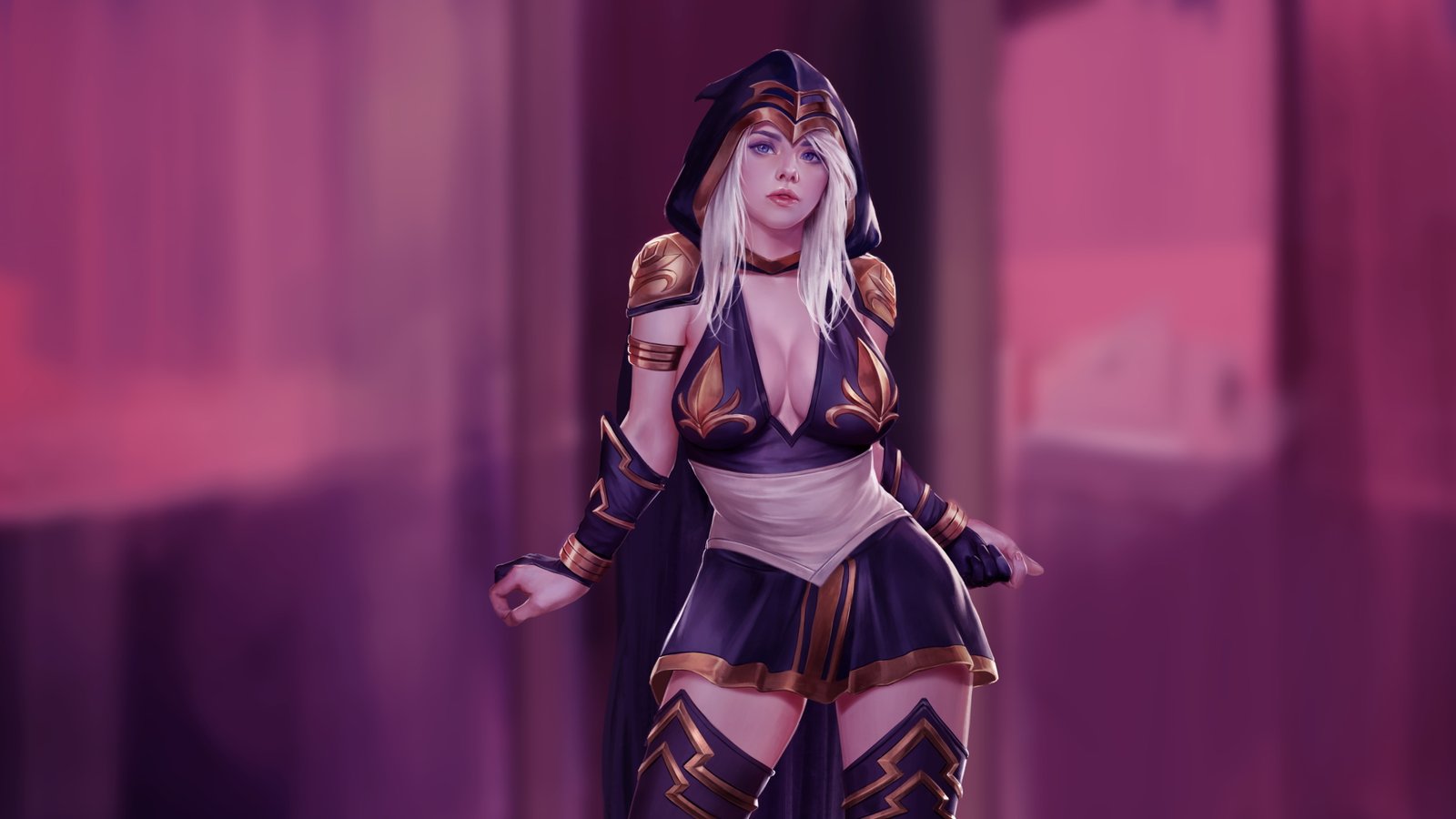 Ashe League of Legends video games game characters 2k 4k 5k 8k