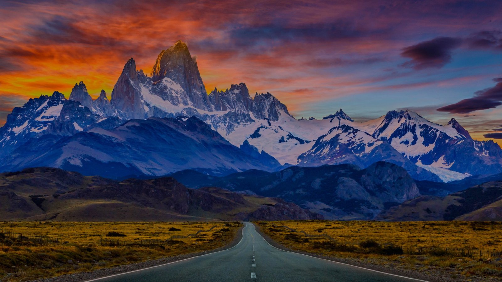 cloud mount fitz roy cerro southern patagonian ice field 2k 4k