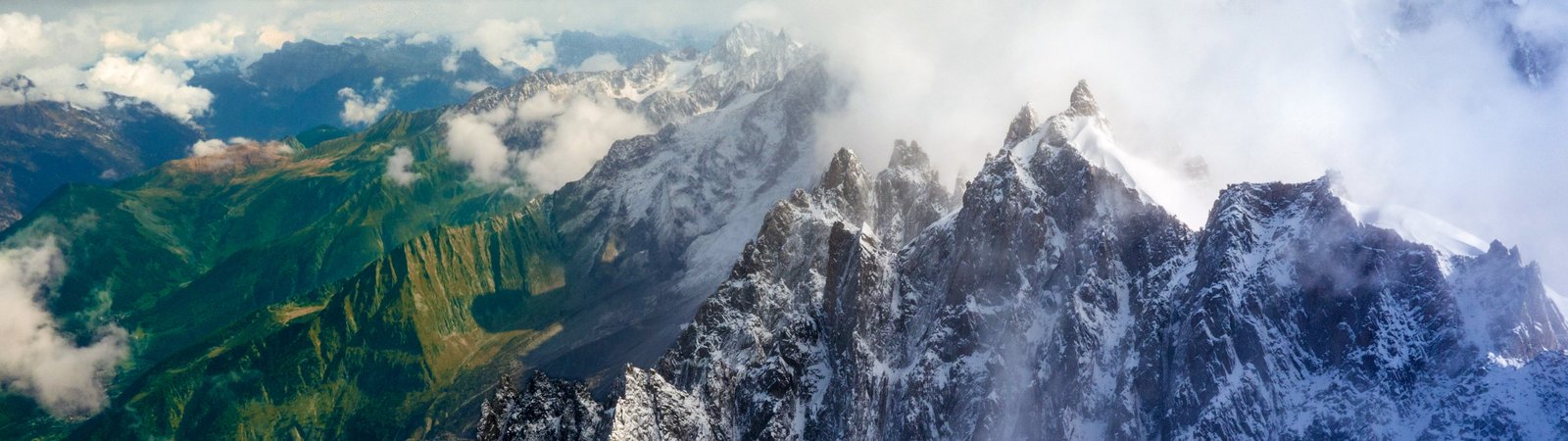 landscape France Alps nature snow clouds sky dual monitors 2k 4k 5k