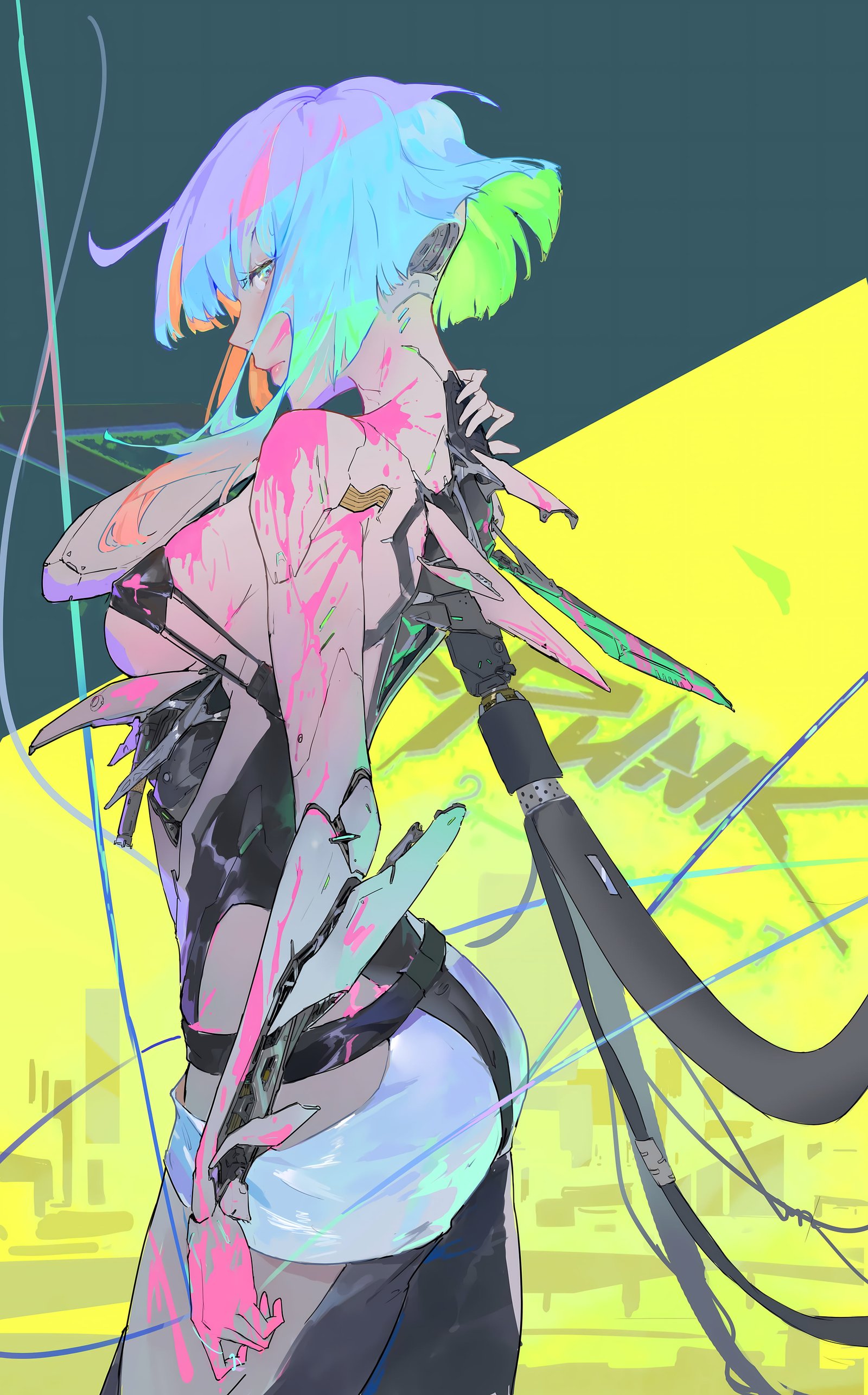 lucy edgerunners Cyberpunk anime girls 2k