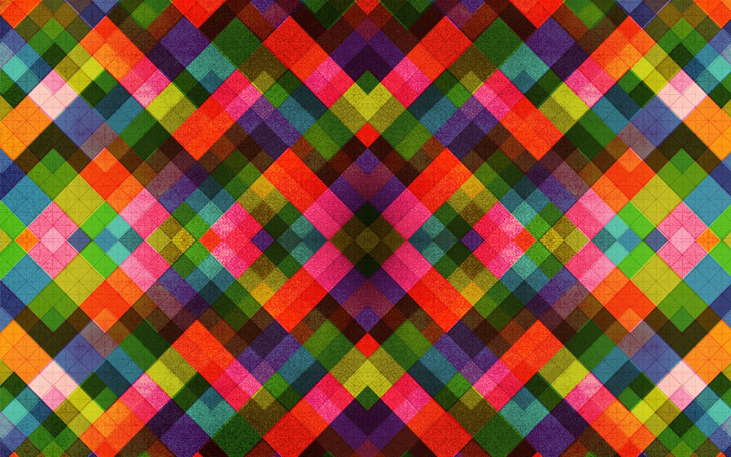 multicolored checked wallpaper pattern abstract square textured 2k