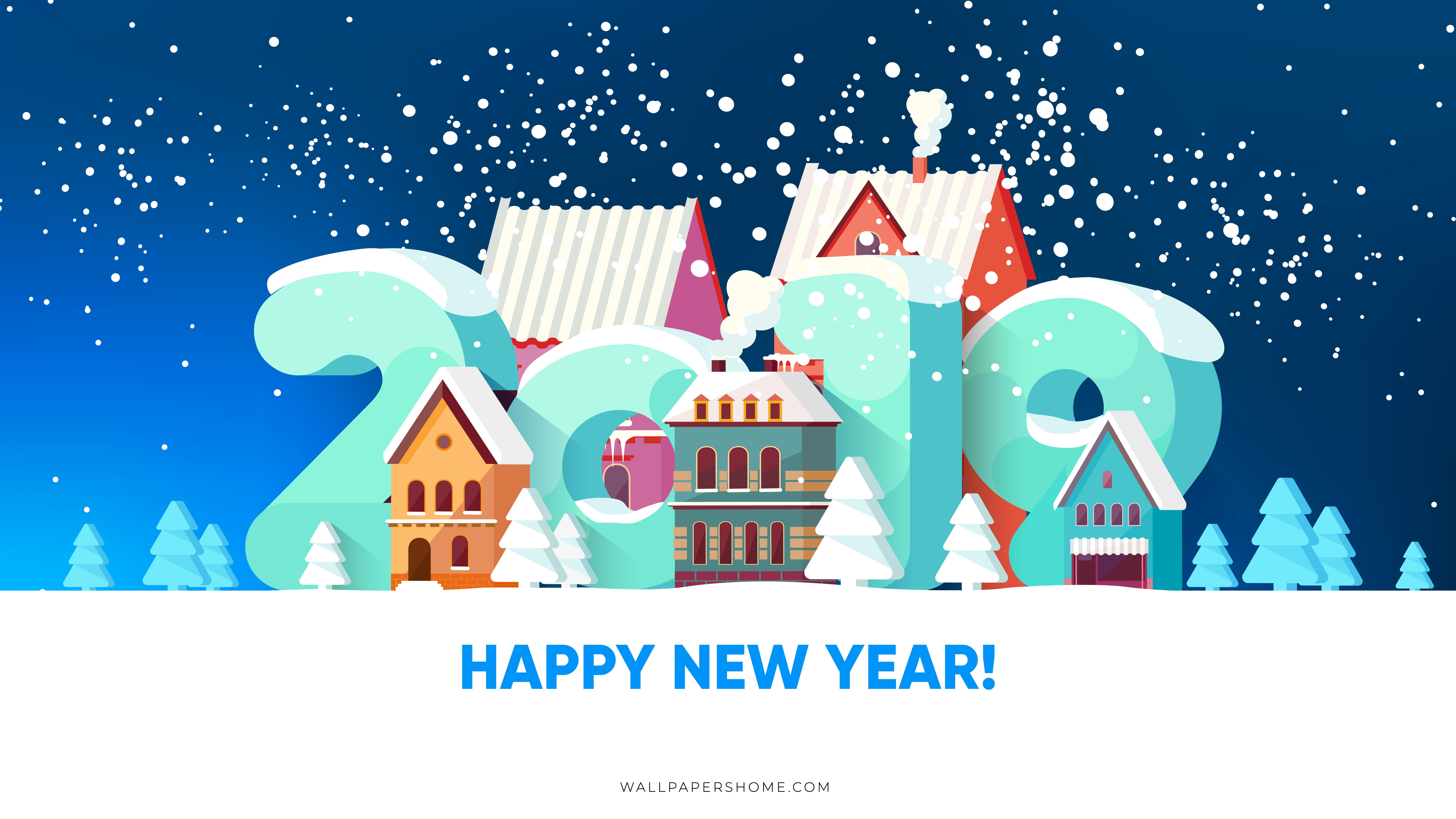 New Year Christmas poster 2k 4k 5k 8k