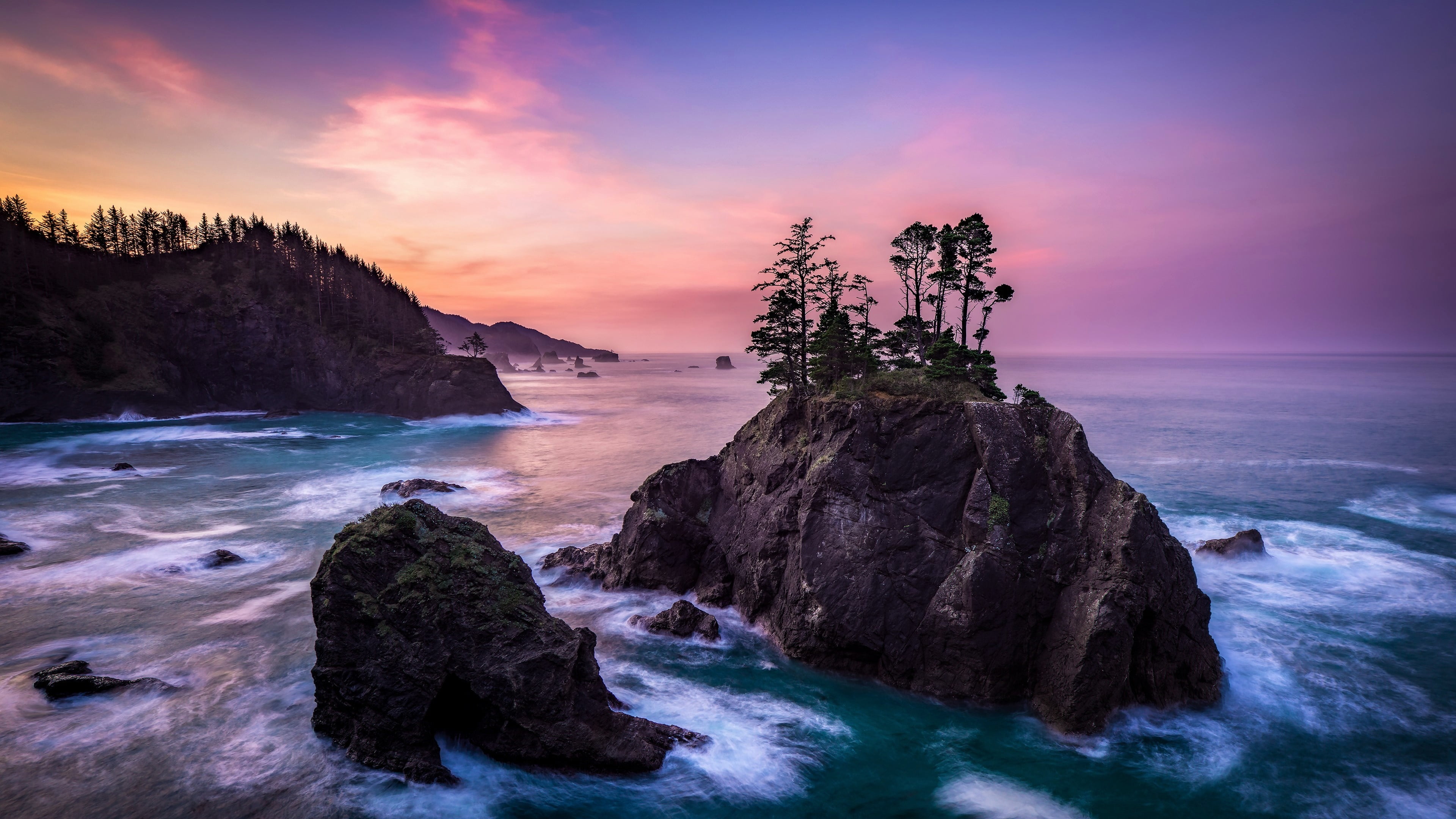 rock purple sky samuel h boardman state scenic corridor usa 2k 4k