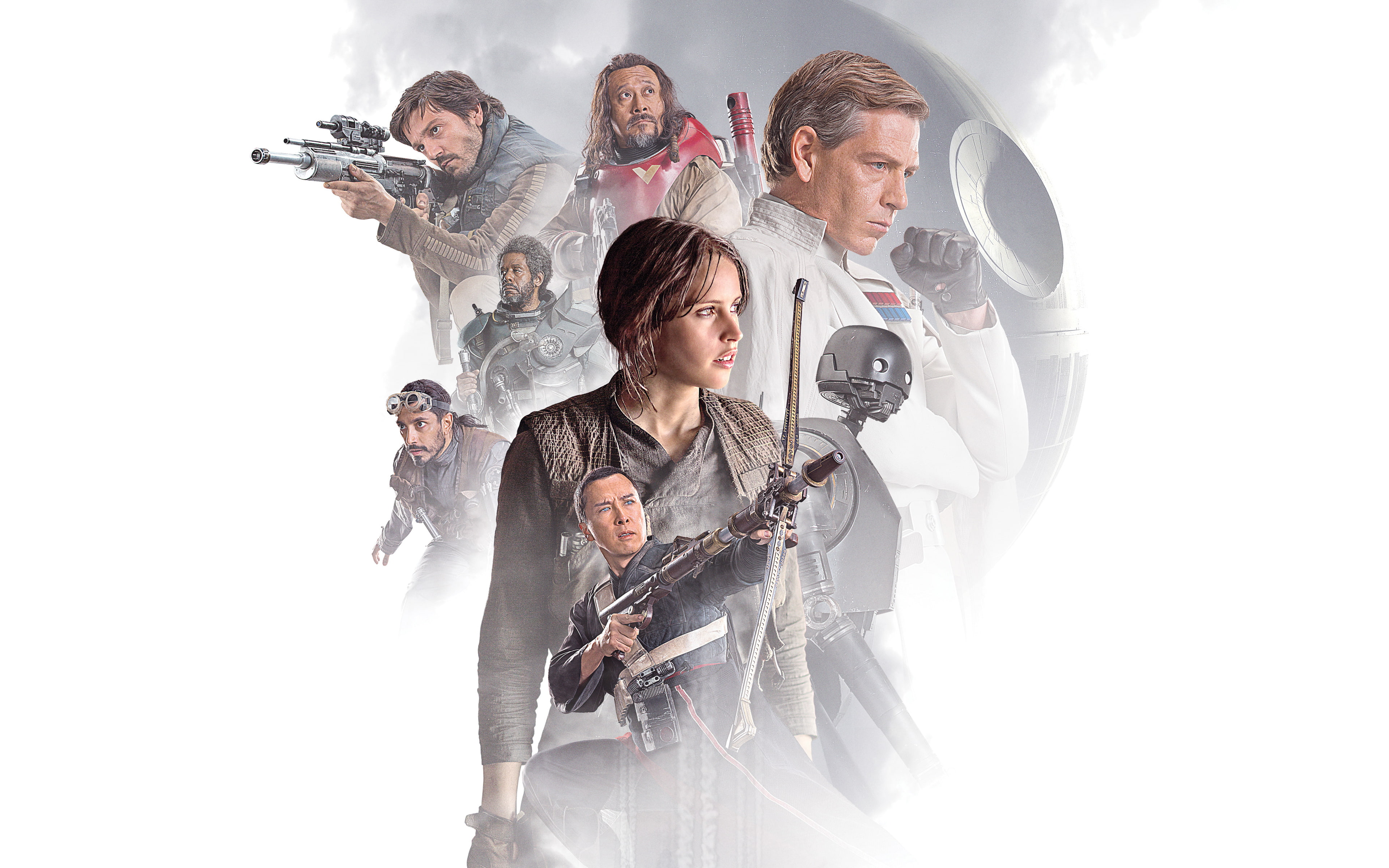 Rogue One Key Art group of people males men adult females 2k 4k