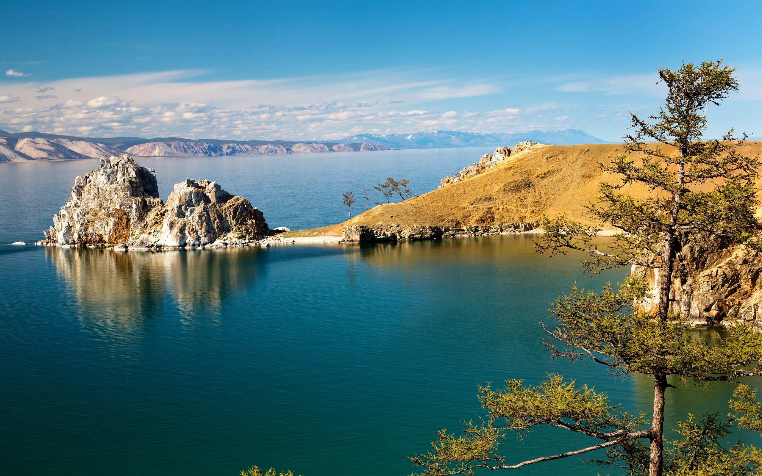 Scenery Russia Lake Baikal Nature 2k