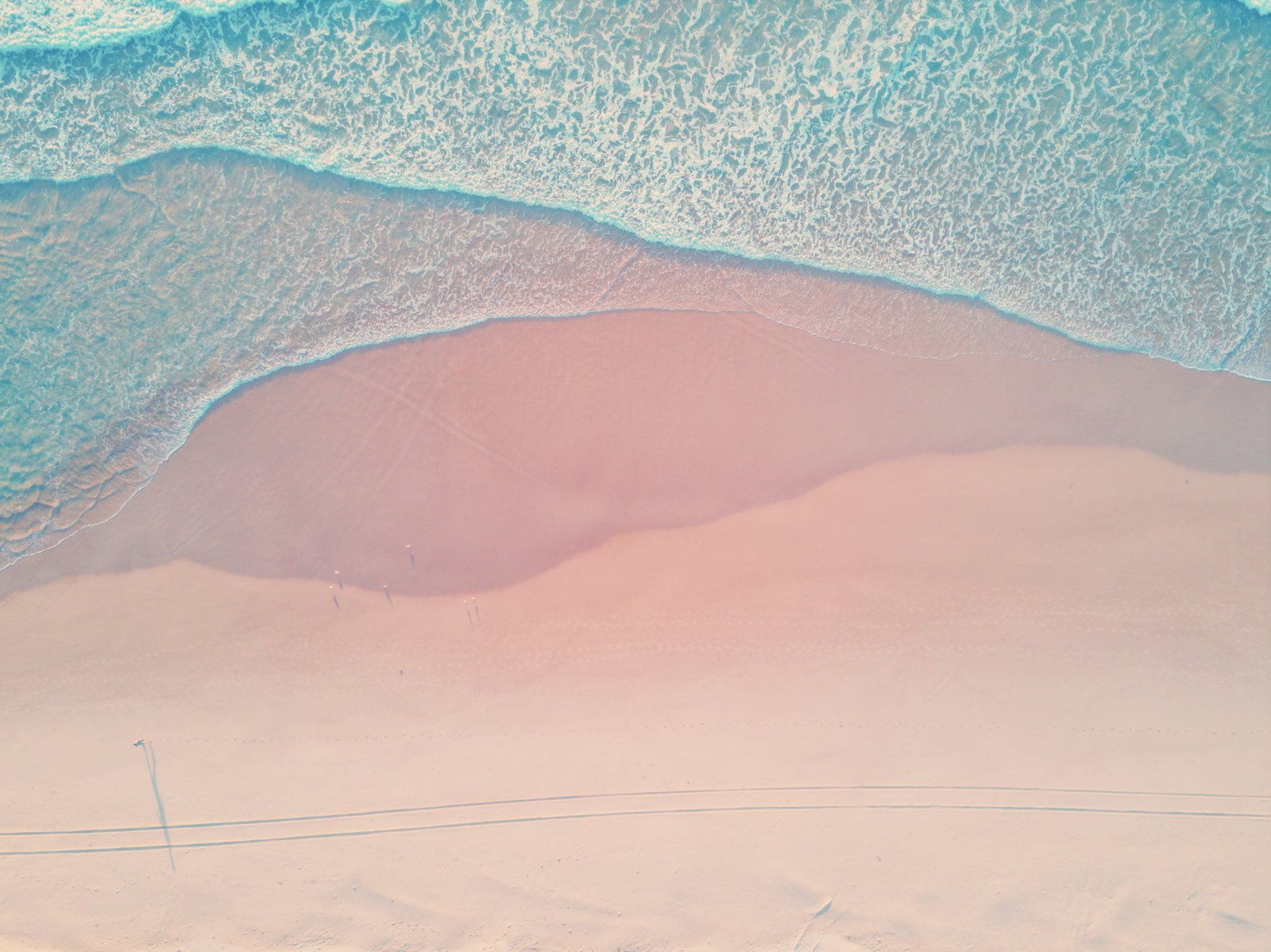 top view photography of beach aerial sea shore 2k 4k
