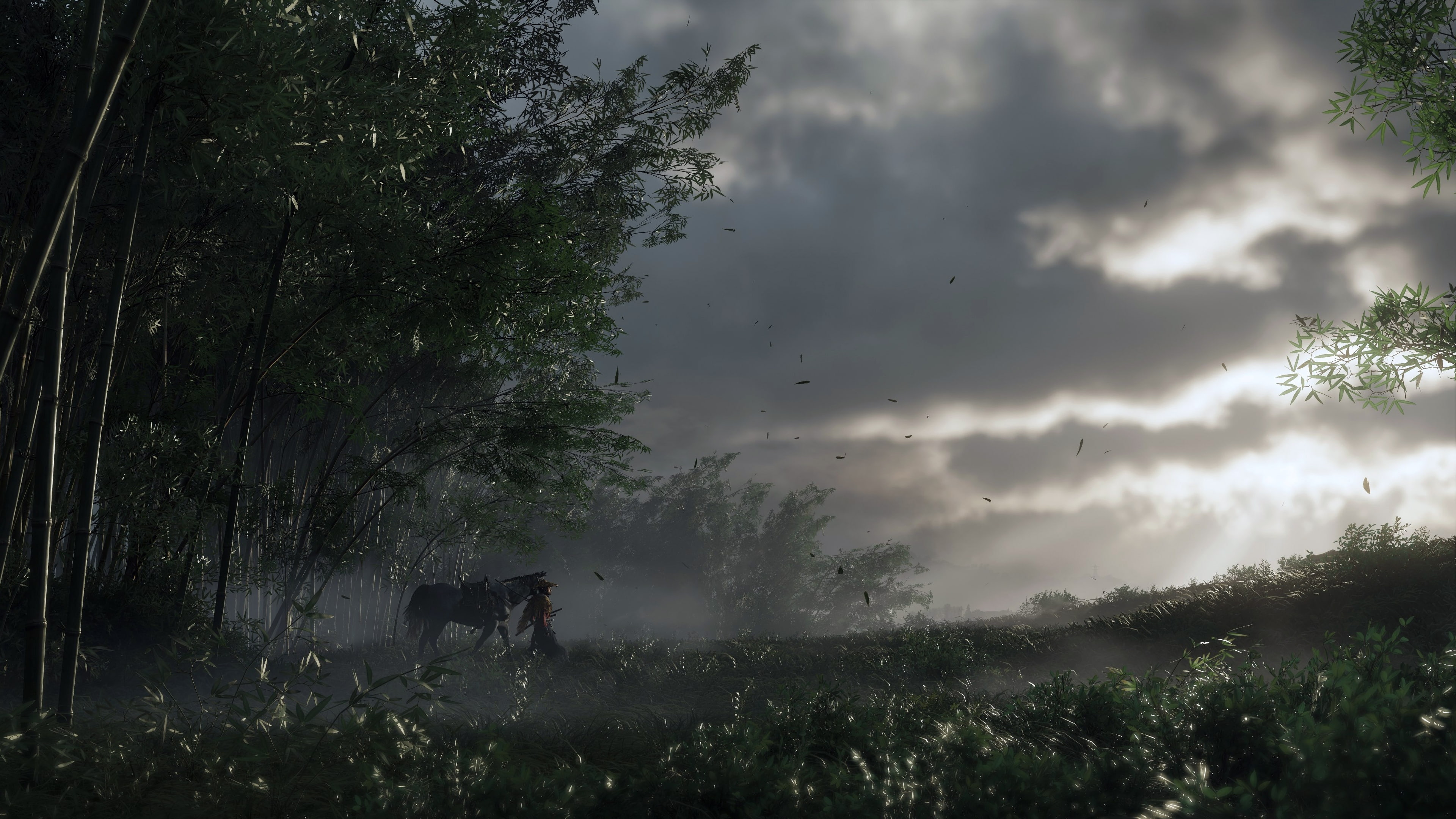 video games Ghost of Tsushima samurai horse 2k 4k