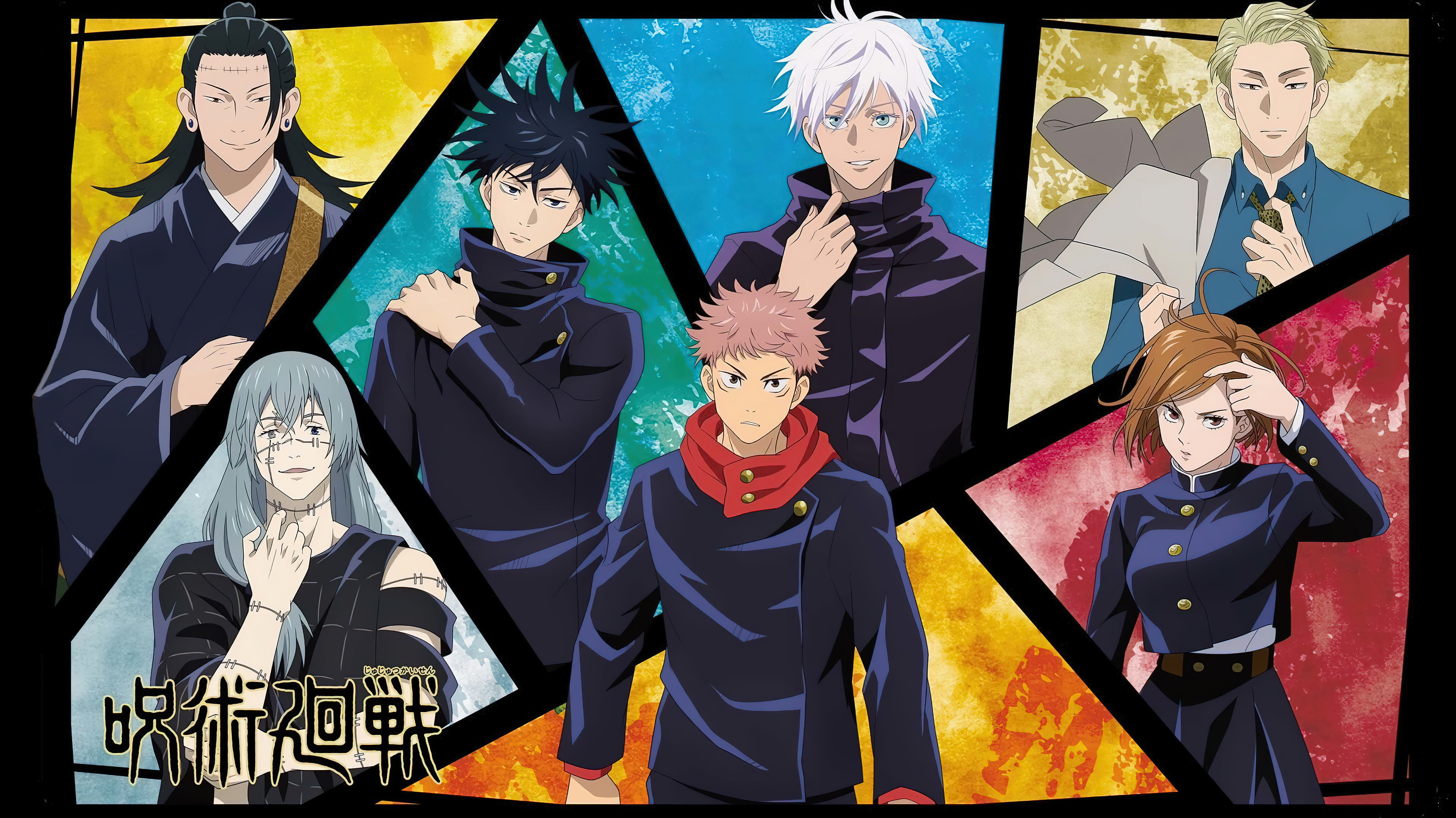 anime boys Jujutsu Kaisen Yuji Itadori Sakuna Megumi Fushiguro 2k 4k