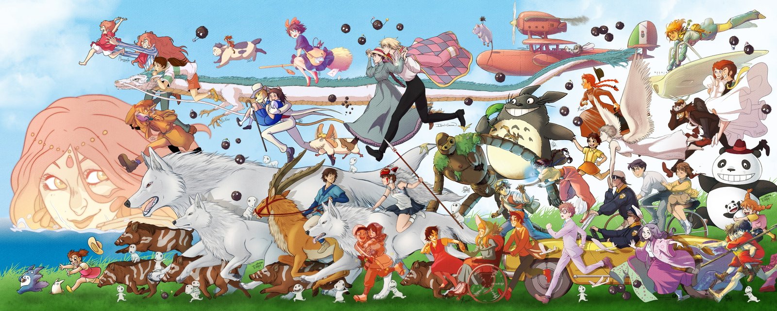 assorted anime characters illustration digital wallpaper 2k 4k