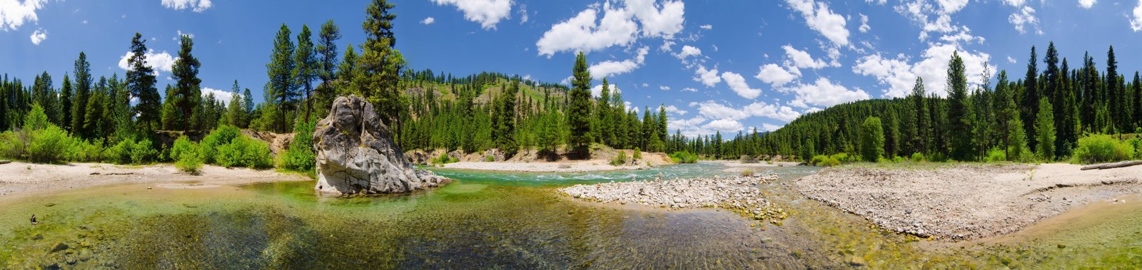body of water near a forest panoramas nature river landscape 2k 4k 5k
