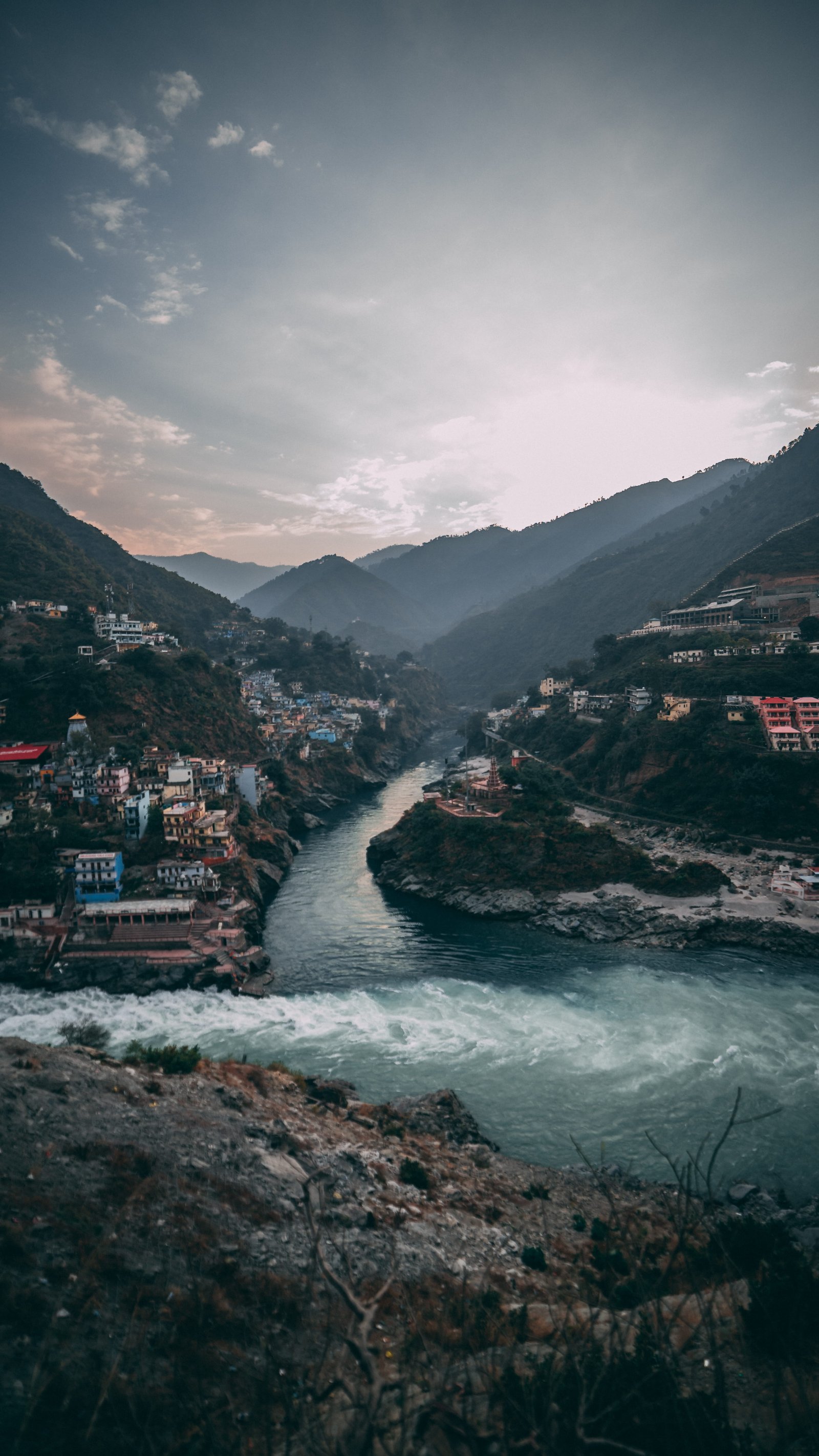 canal near mountai n landscape outdoors nature scenery mountain 2k