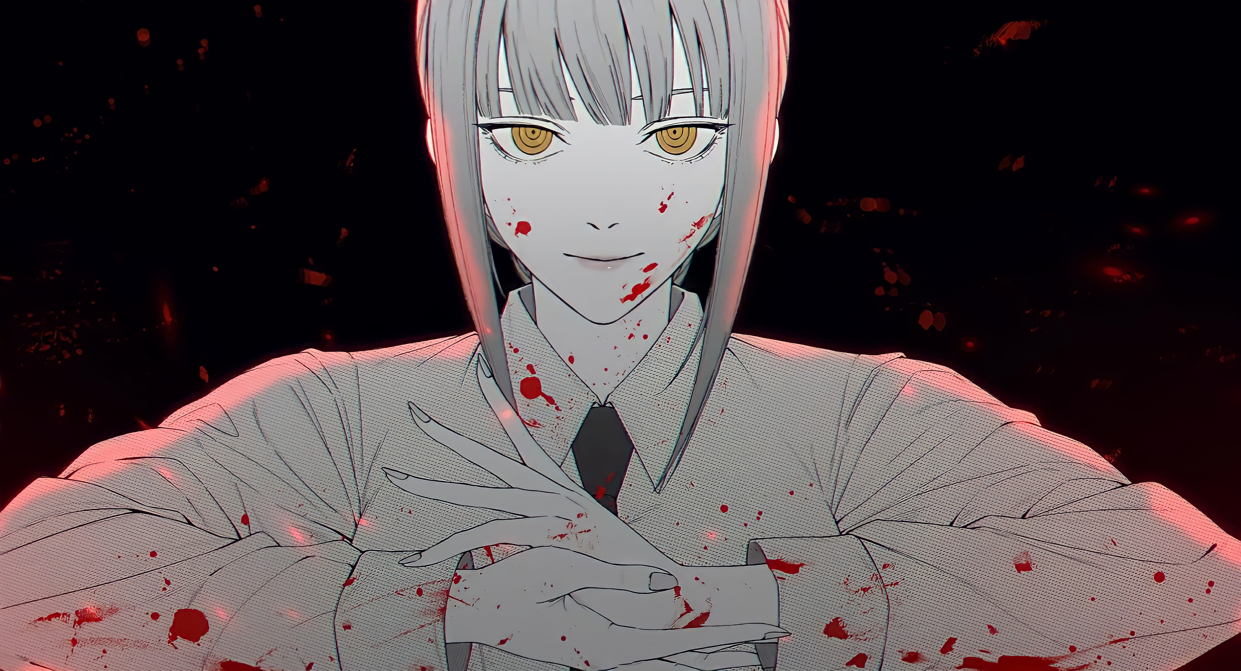 Chainsaw Man Makima artwork digital art yellow eyes 2k 4k