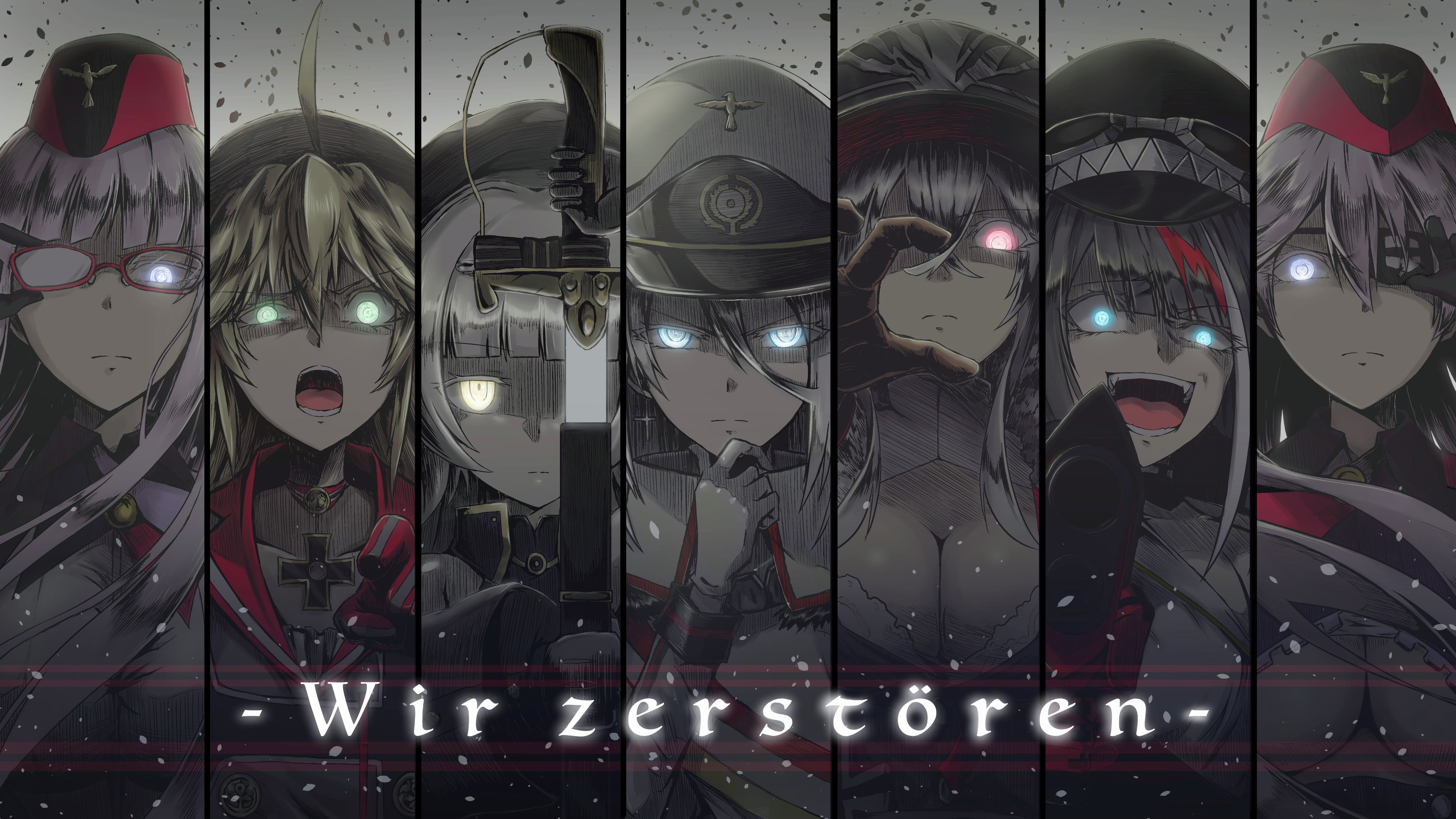Graf zeppelin azur lune Tirpitz Azur Lane anime girls German Army 2k 4k 5k