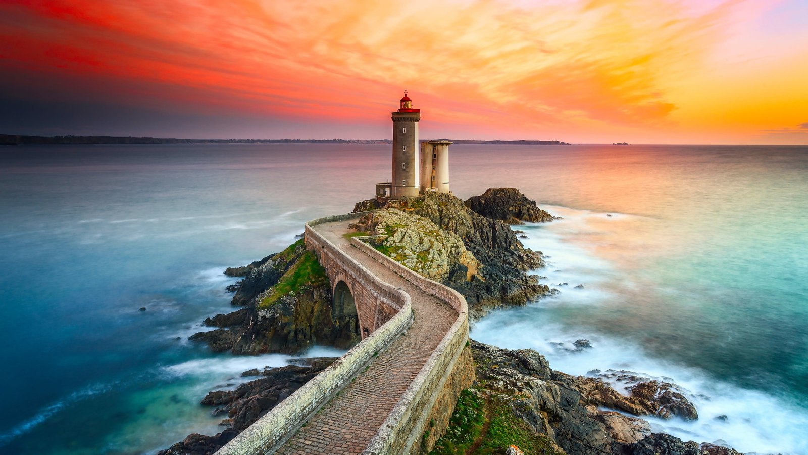 lighthouse of petit minou phare du france europe 2k 4k