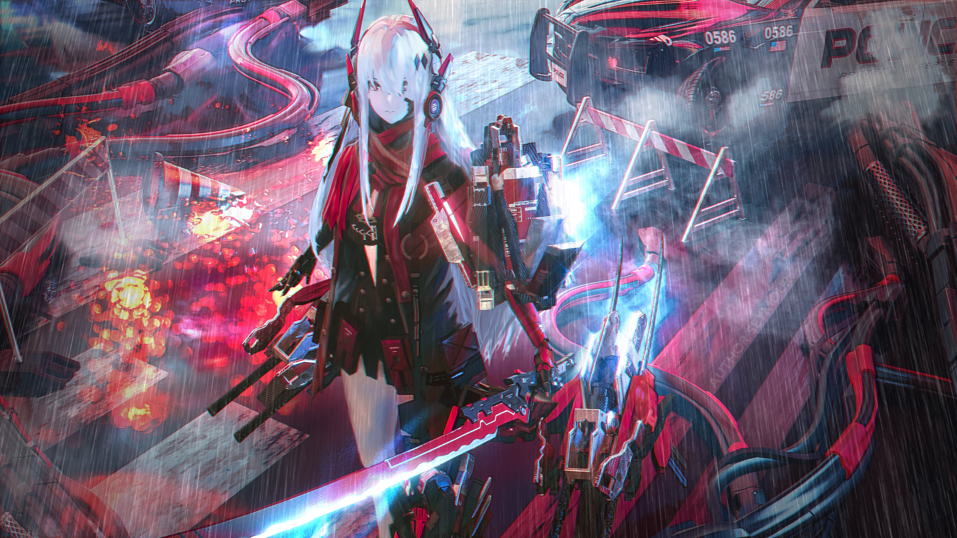 Punishing Gray Raven science fiction cyborg anime girls 2k