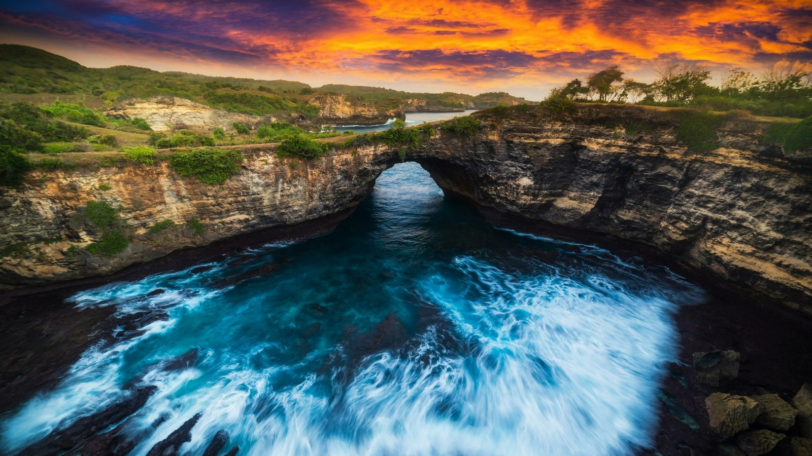 river unique pasih uug beach nusa penida nattural arch 2k 4k