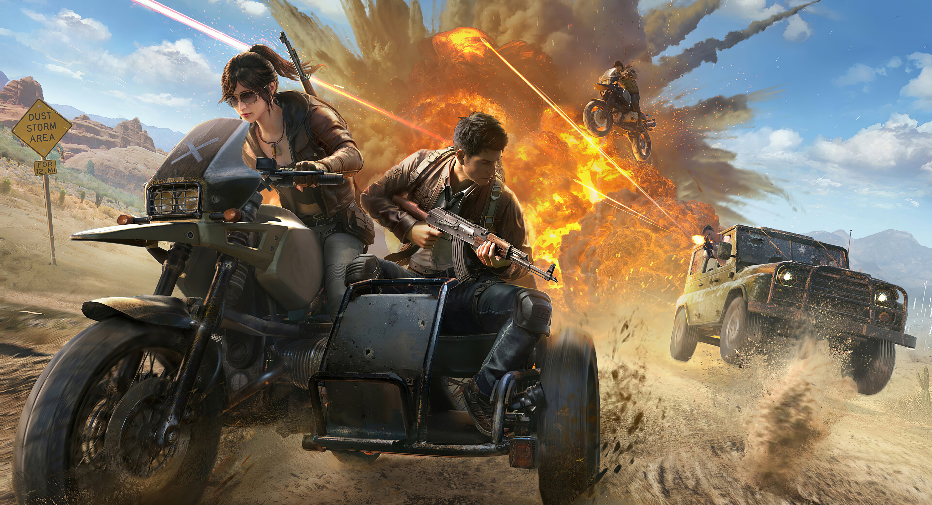 the explosion game PlayerUnknown s Battlegrounds PUBG Corporation 2k 4k