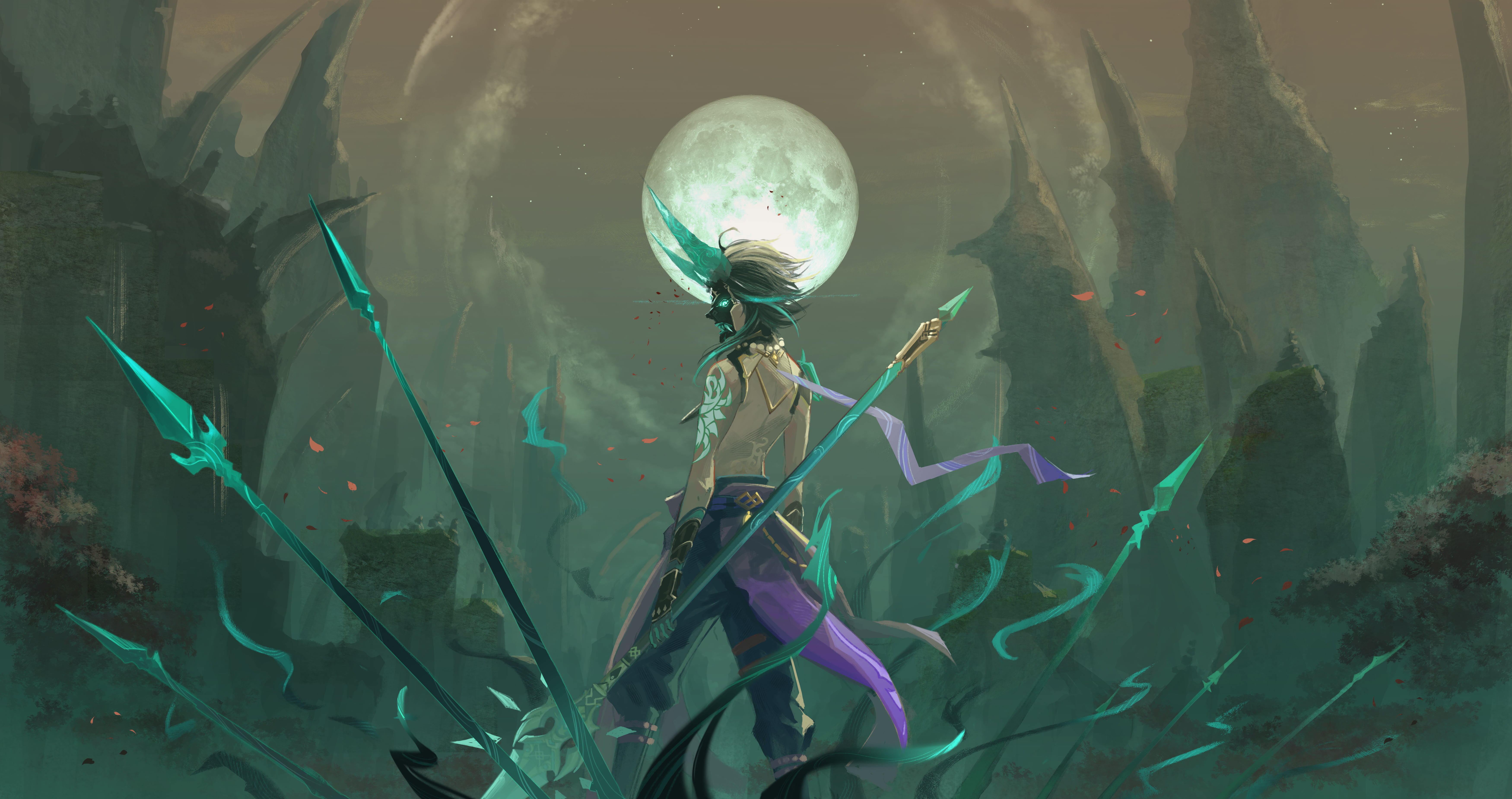 video games game art digital Genshin Impact mask 79 2k 4k 5k