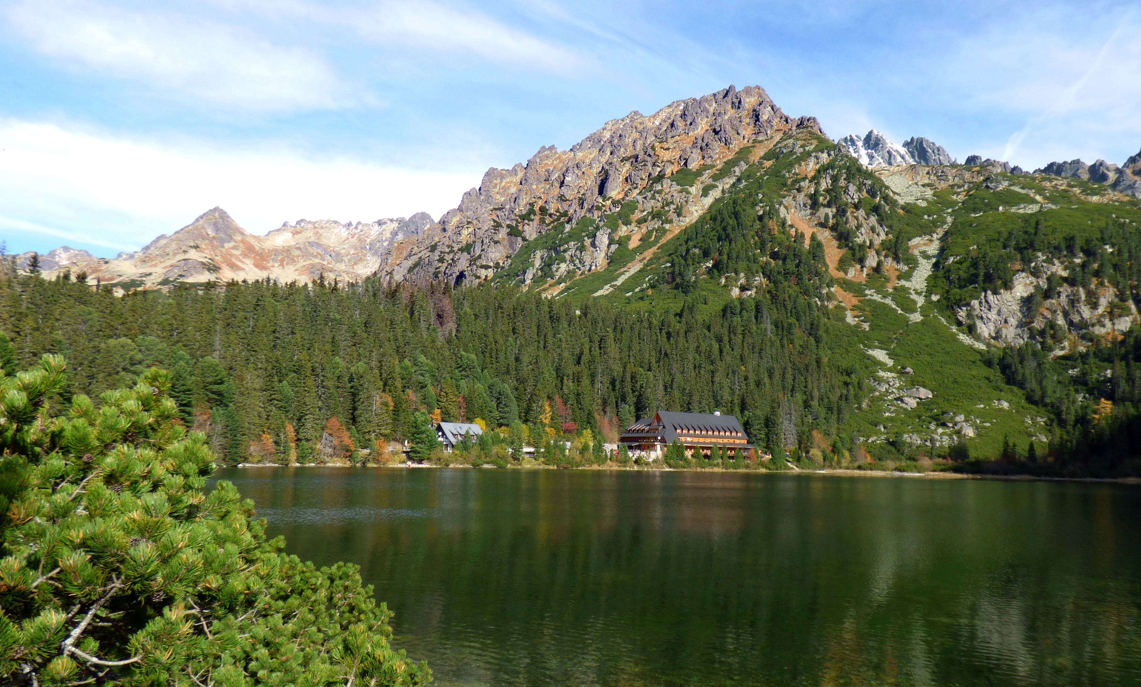 vysok tatry popradsk lake forests mountains nature 2k 4k