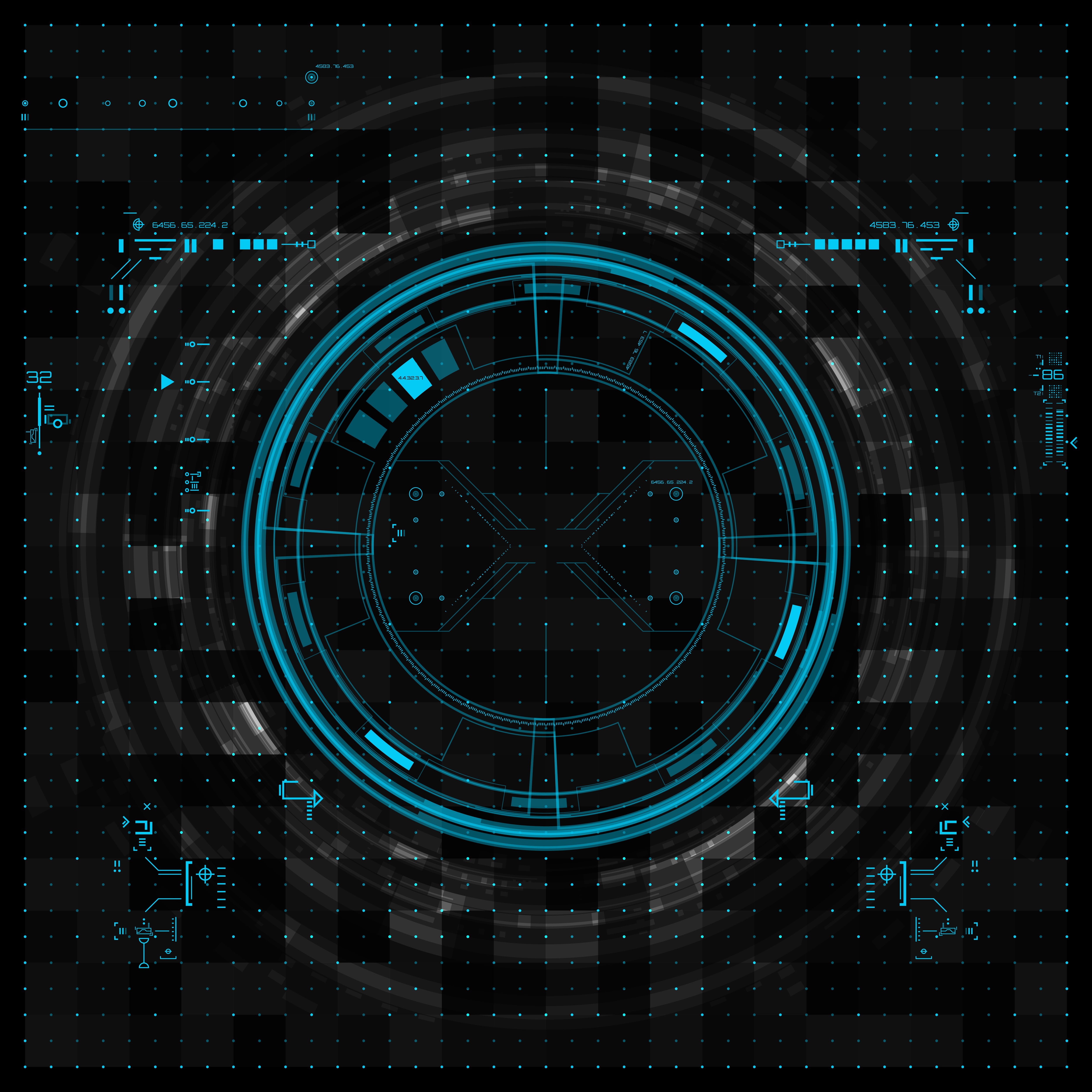 black and blue digital wallpaper abstract future design modern 2k 4k 5k