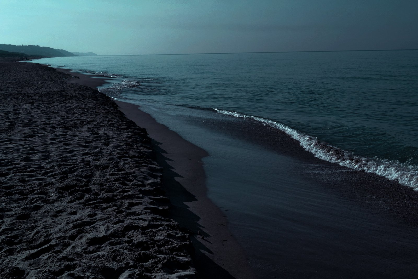 black beach Iceland overcast sea waves island water beauty in nature 2k 4k 5k