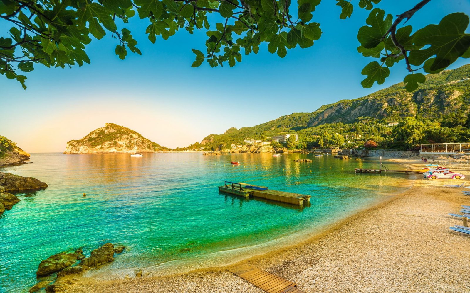 Corfu Island In The Ionian Sea Greece Beaches On Hd Wallpaper Download For Mobile And Tablet 2k 4k