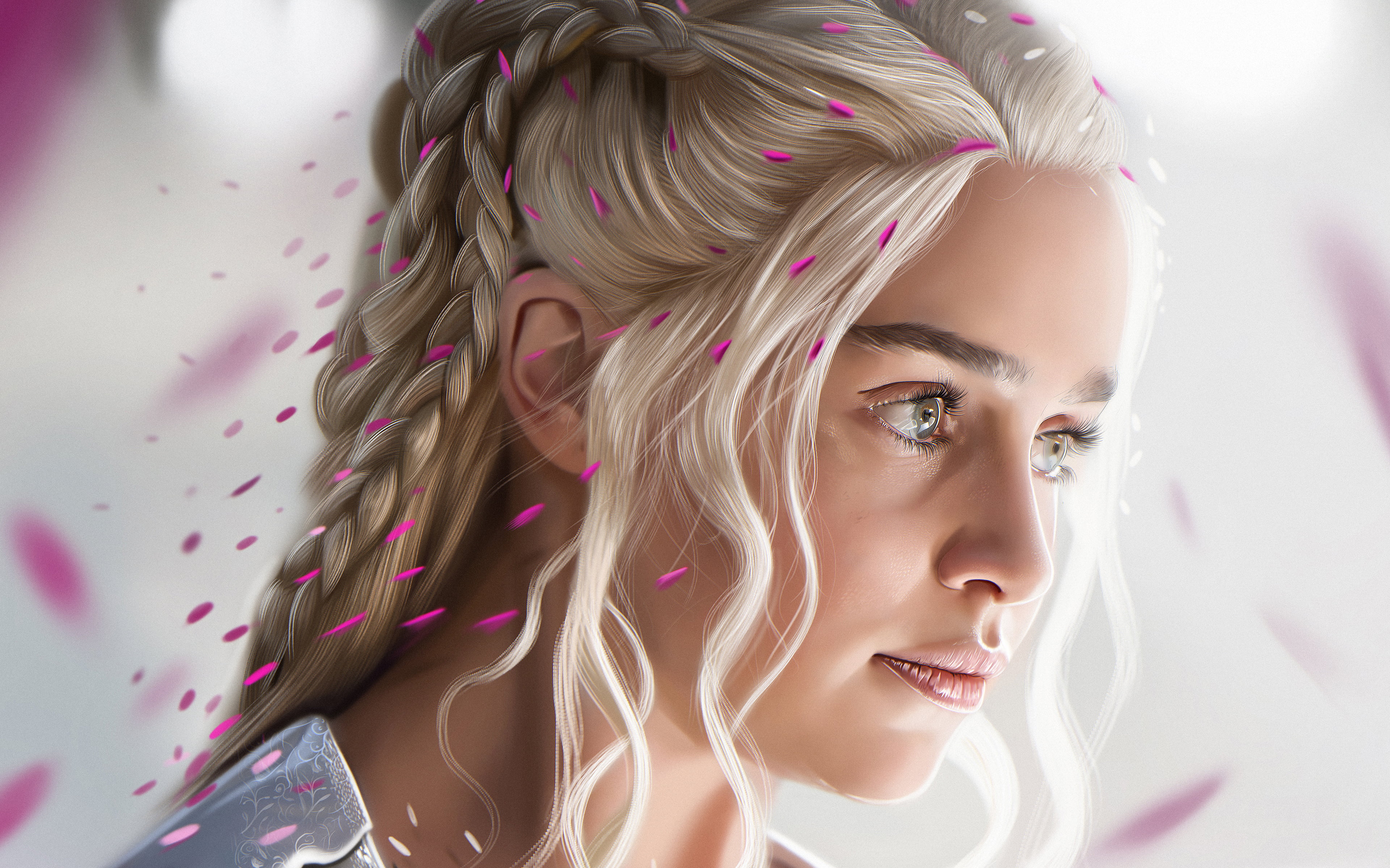 Daenerys Targaryen Game of Thrones digital art Emilia Clarke 2k 4k