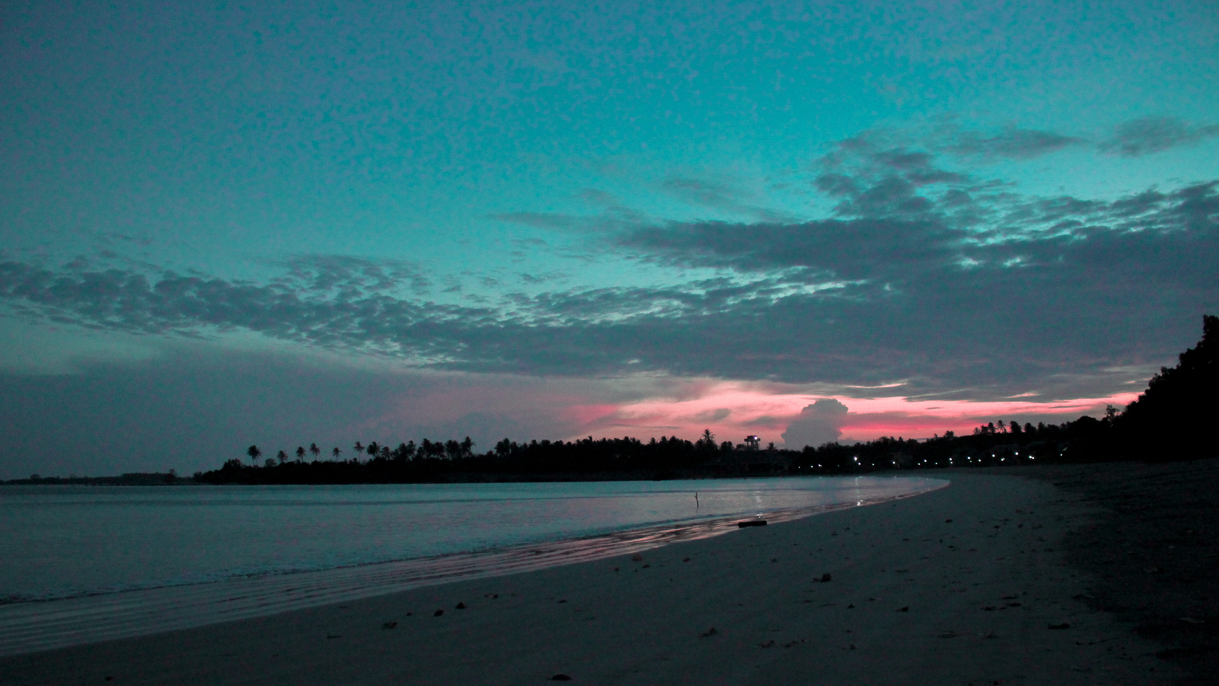 indonesia ujung kulon national park sun trees landscape 2k 4k 5k