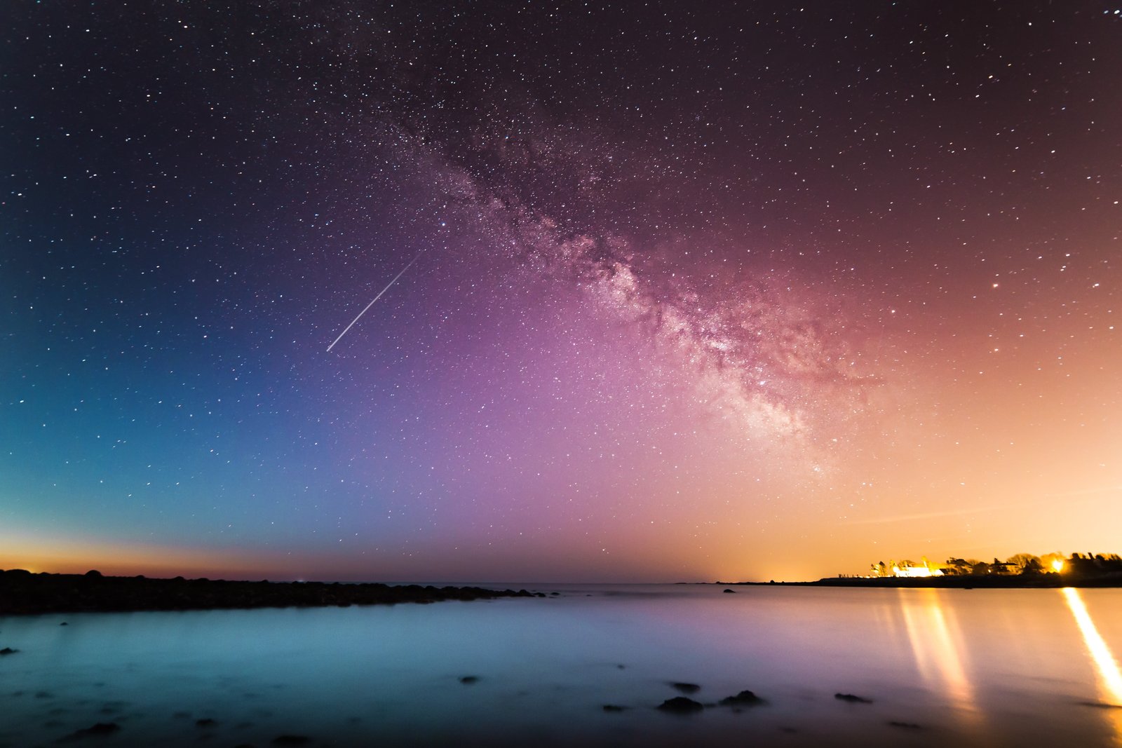 milky way scenery view stars night time nature landscape 2k 4k 5k