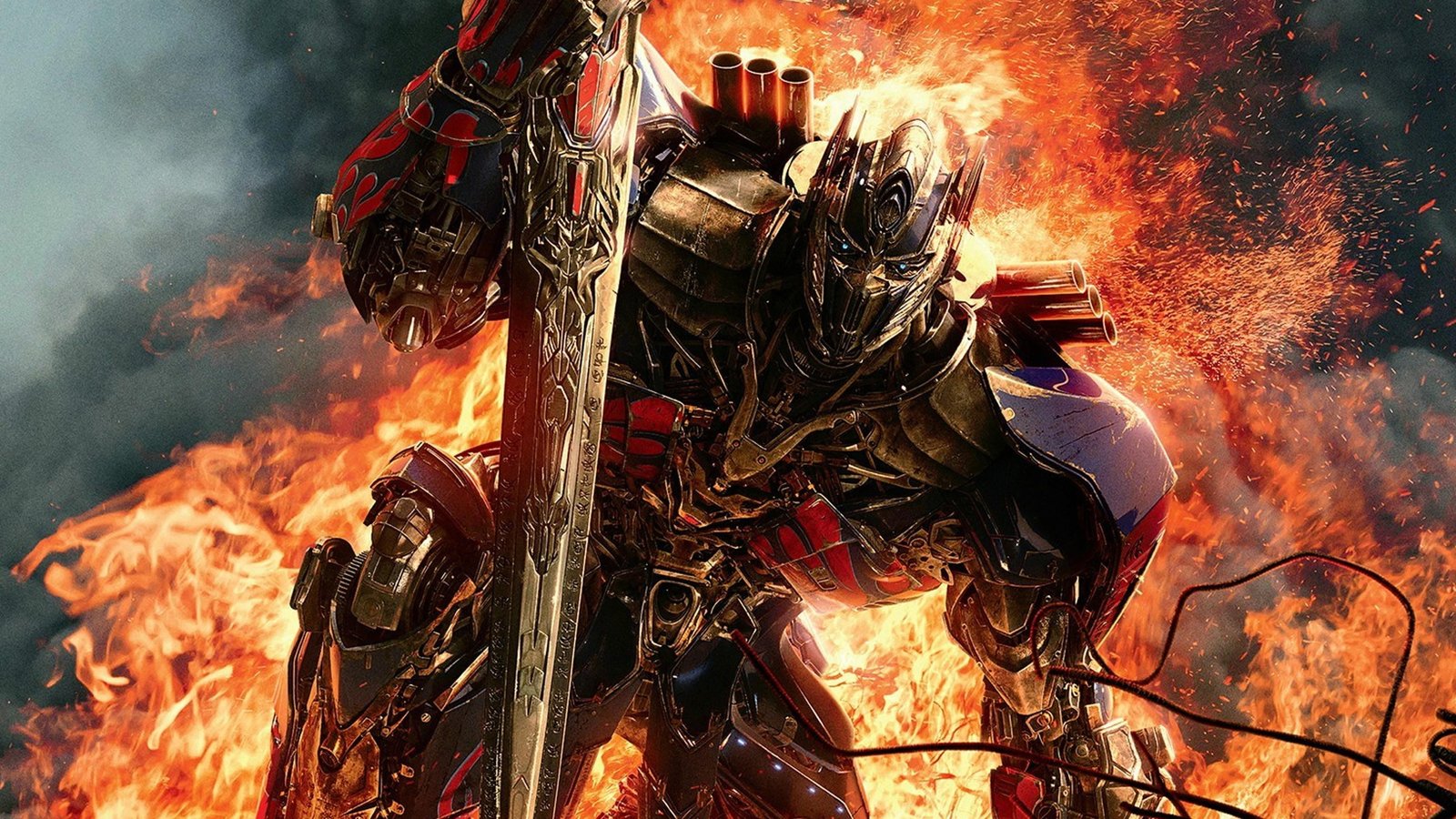 Optimus Prime illustration Transformers fire Natural Phenomenon 2k 4k