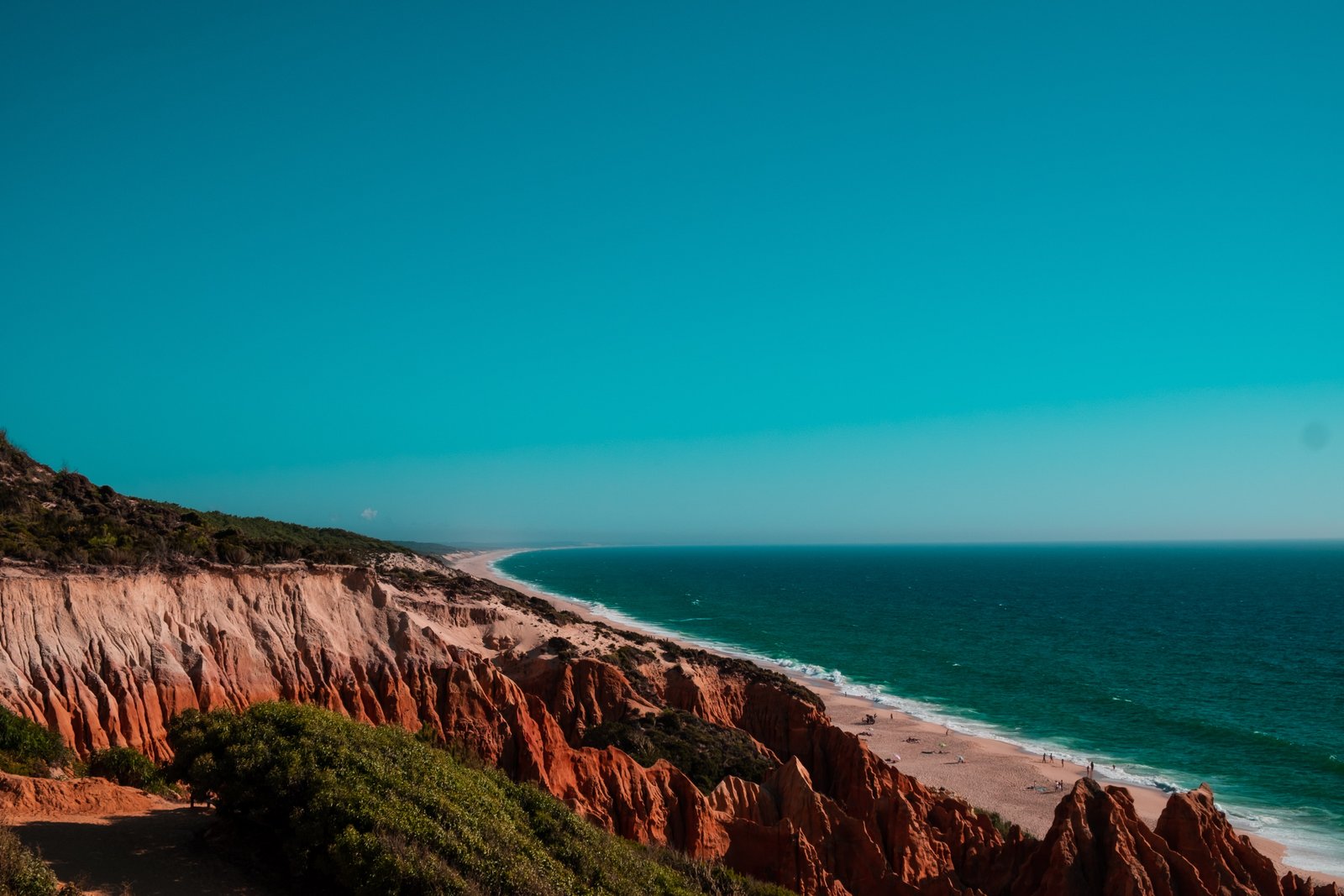 Portugal beach sky landscape 2k 4k 5k