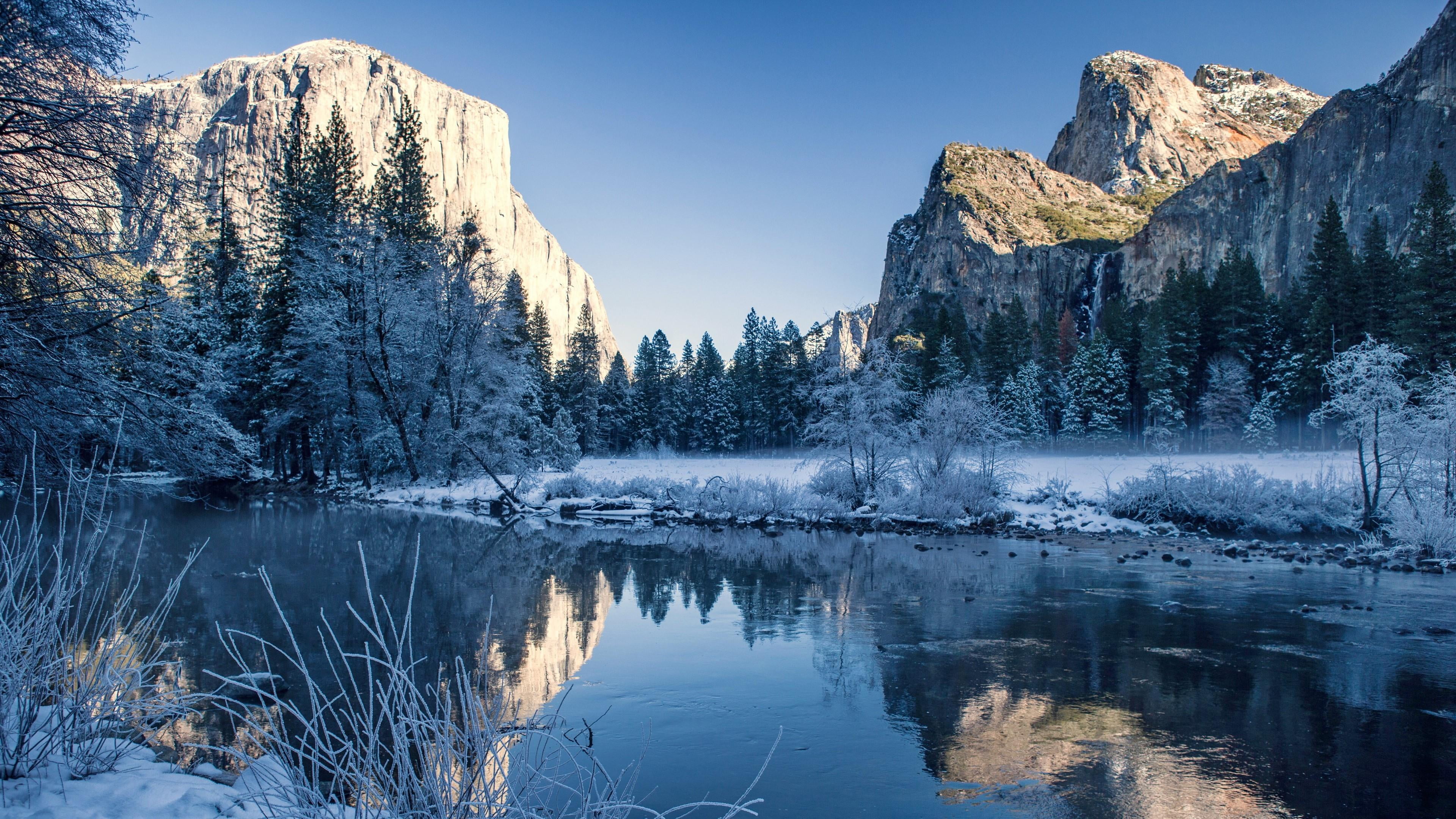 sky yosemite national park california valley el capitan 2k 4k